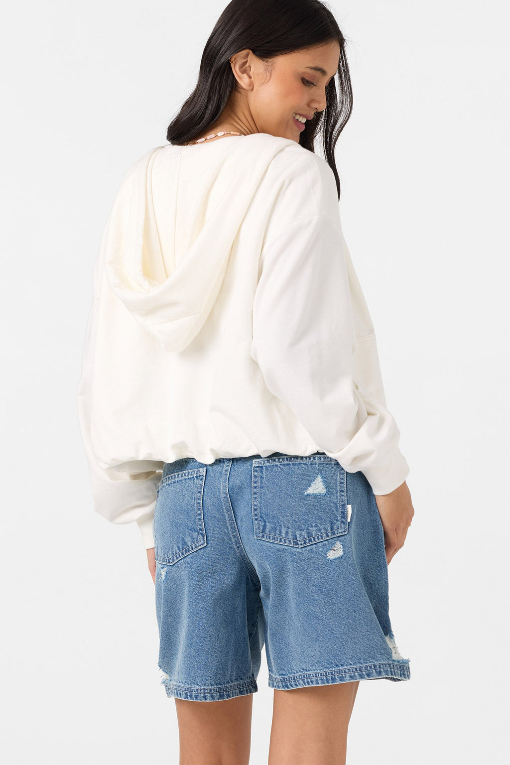 Mae Bubble Zip Fleece Hoodie