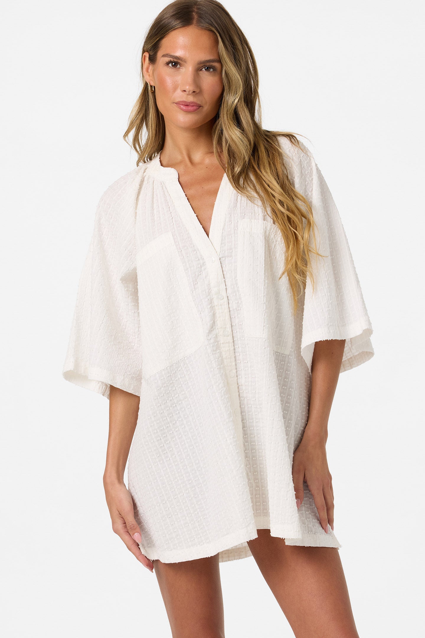 Shay Cover-Up Shirt Dress
