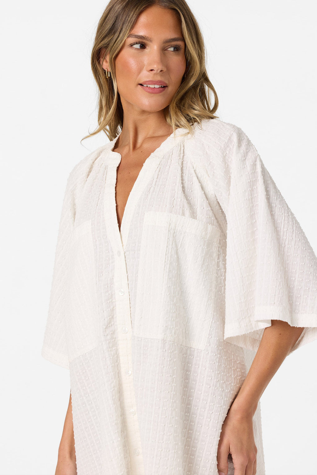 Shay Cover-Up Shirt Dress