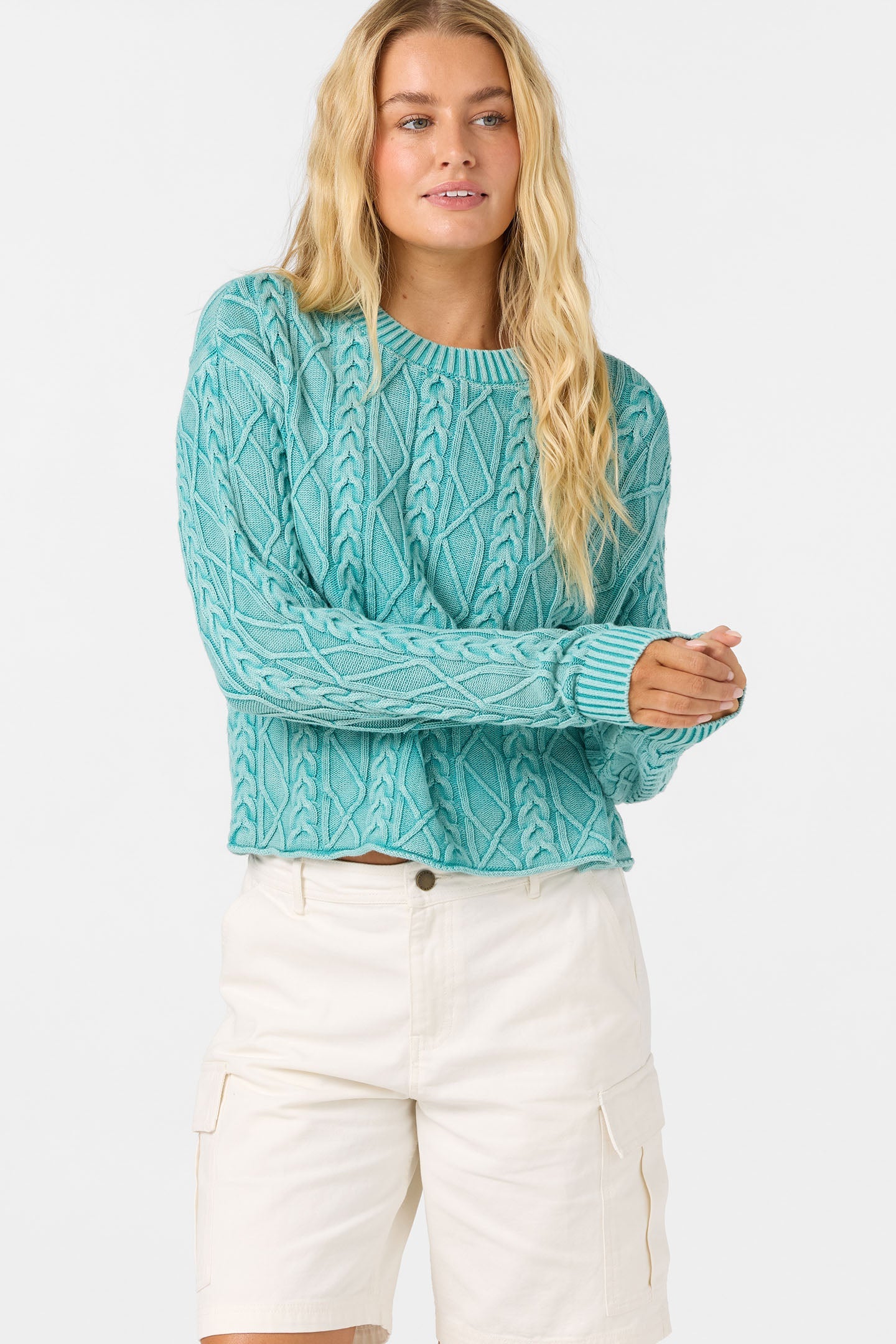 O'Riginals Misha Cable Knit Long Sleeve Sweater