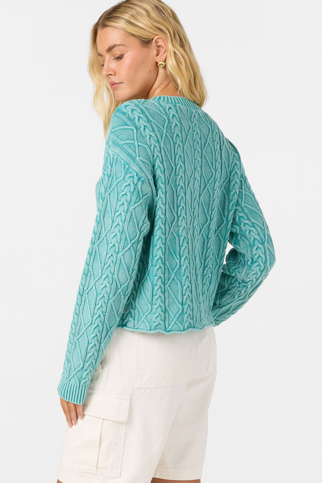 O'Riginals Misha Cable Knit Long Sleeve Sweater