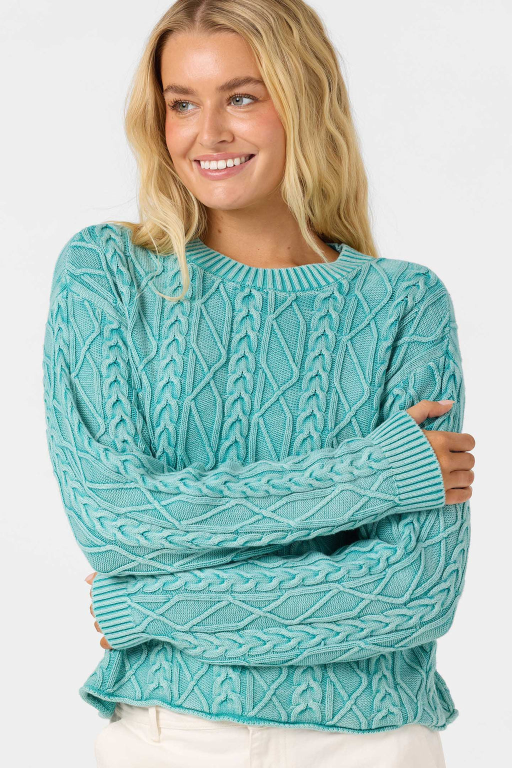 O'Riginals Misha Cable Knit Long Sleeve Sweater