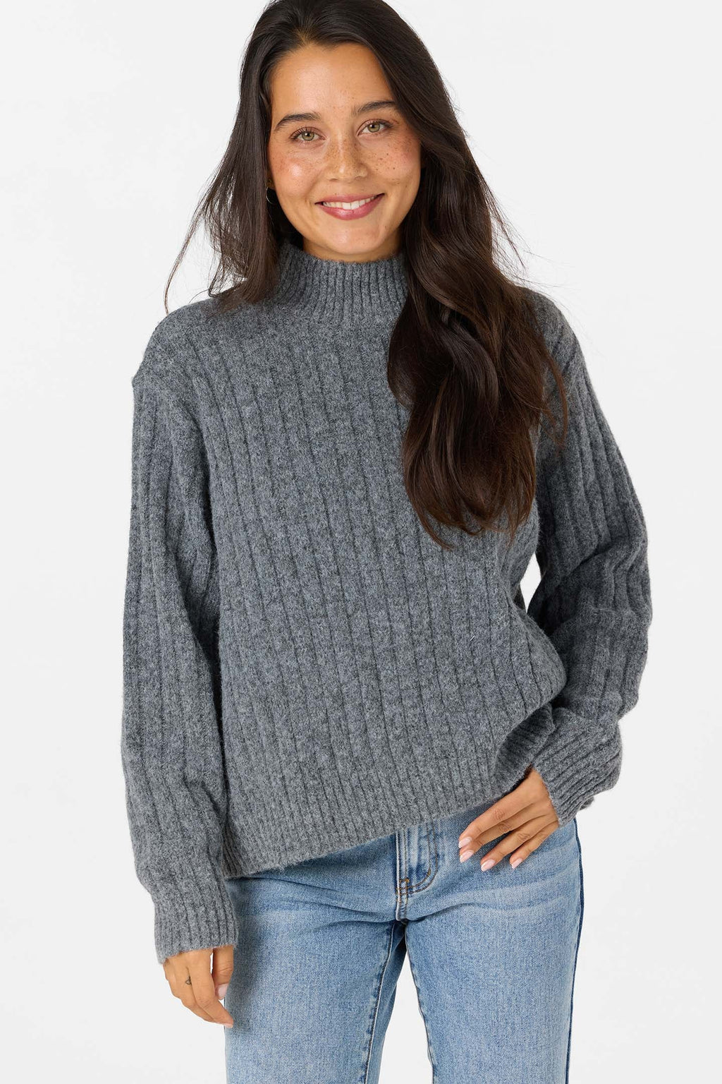 Cypress Mockneck Long Sleeve Sweater