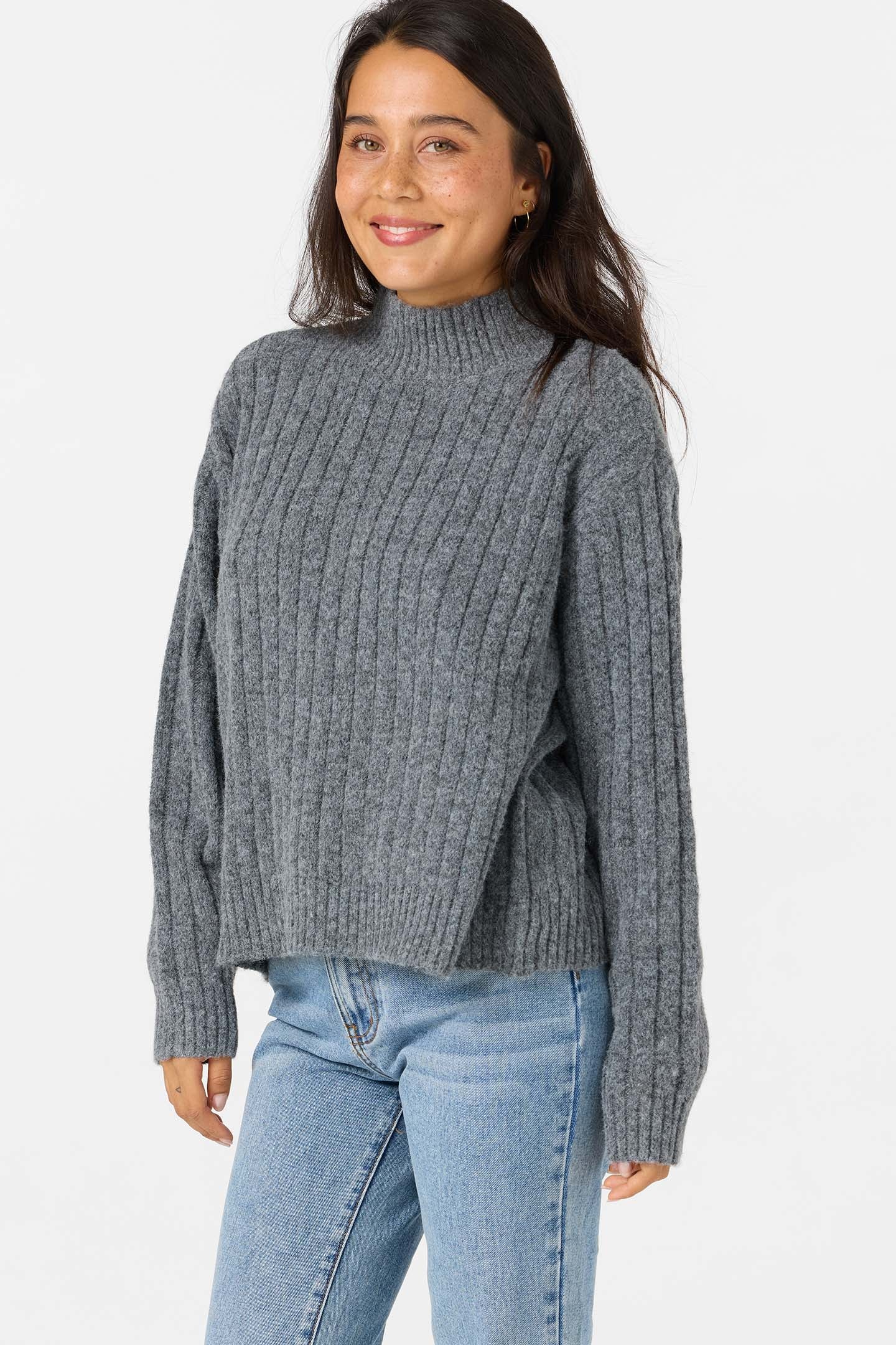 Cypress Mockneck Long Sleeve Sweater