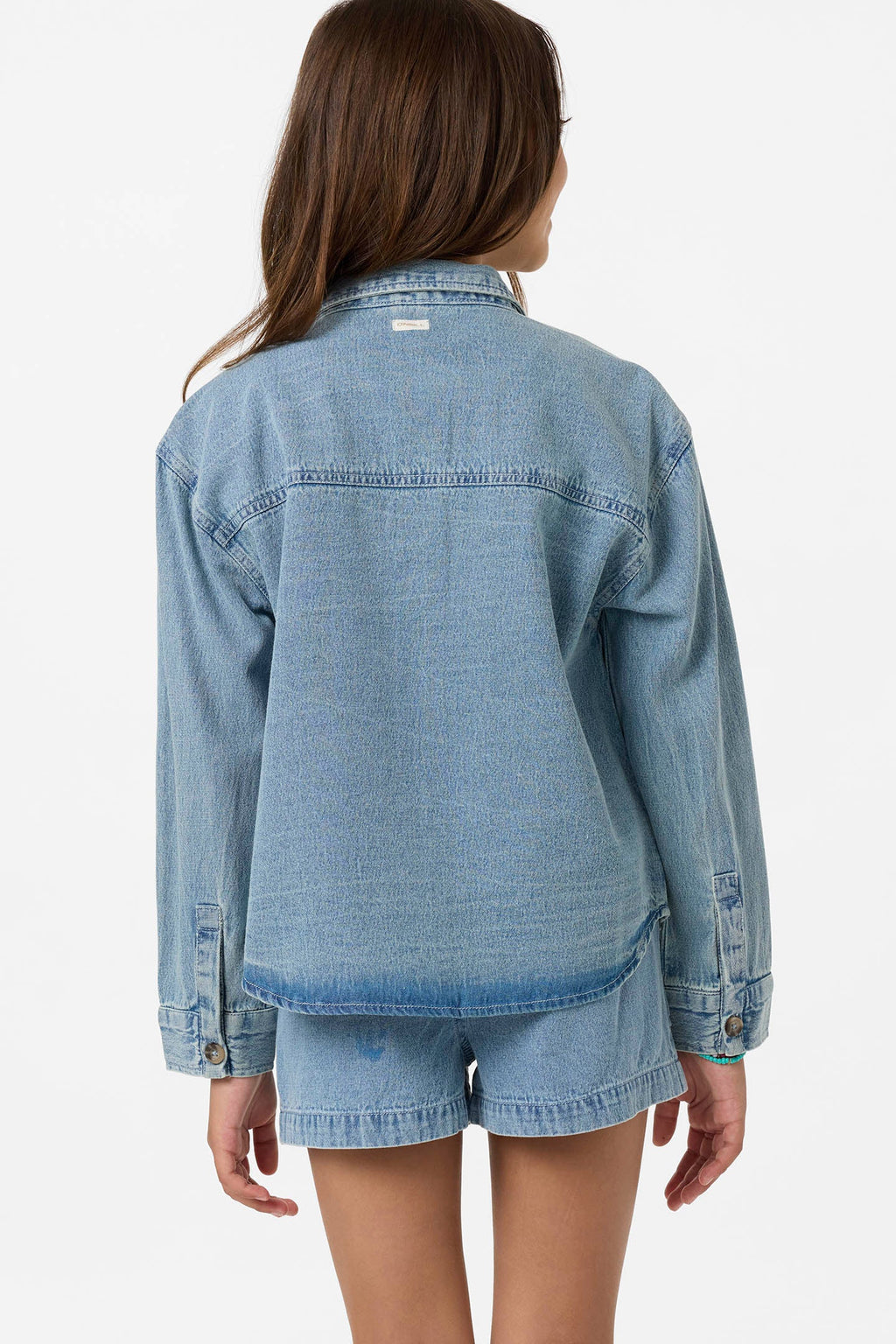 Girl's Kylas Denim Shacket Jacket