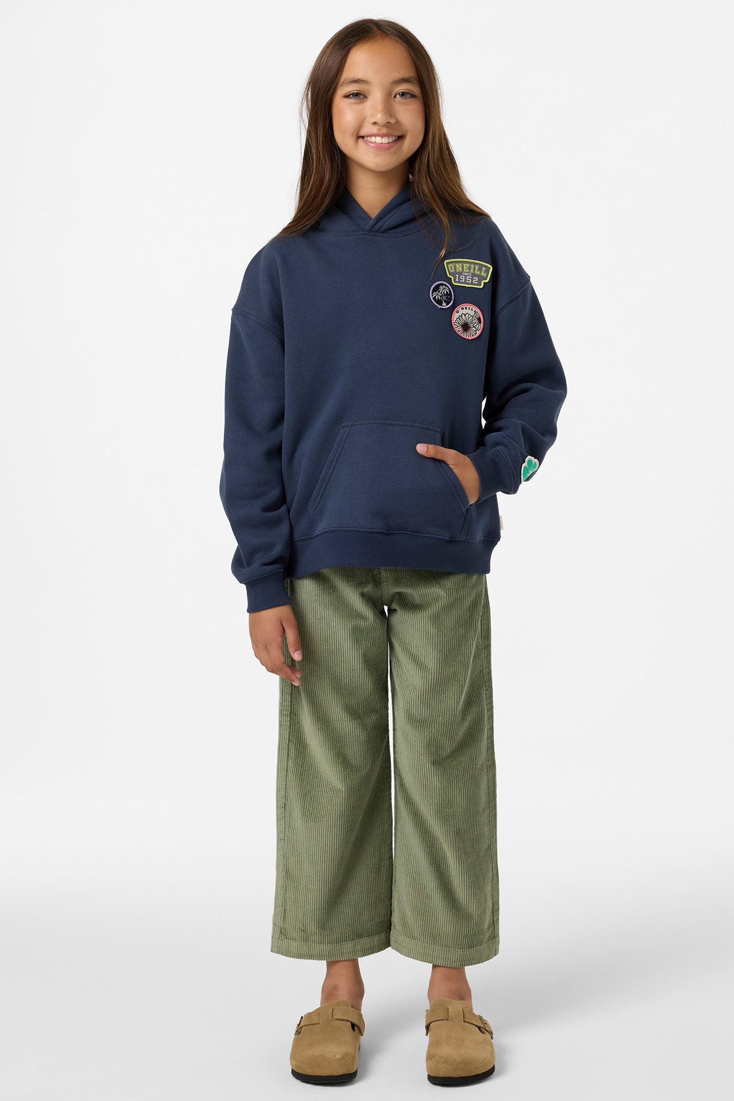 Girl's Patches Oversized Hoodie
