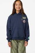 Girl's Patches Oversized Hoodie