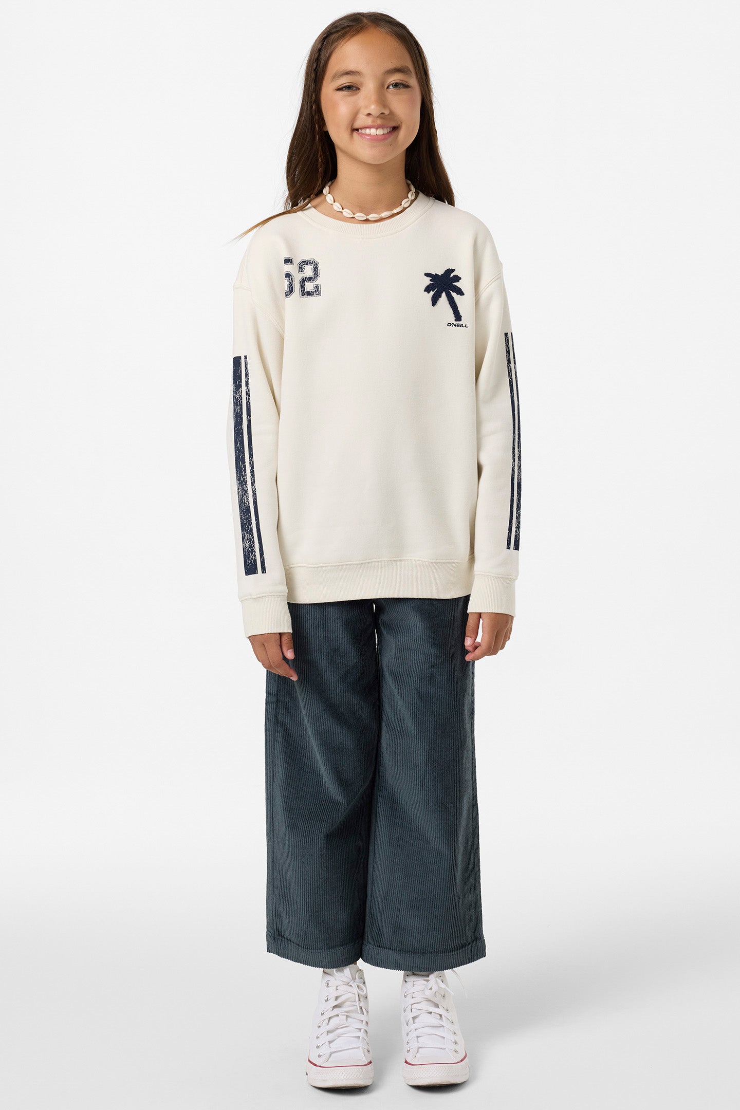 Girl's Team Oversized Crew Neck Fleece