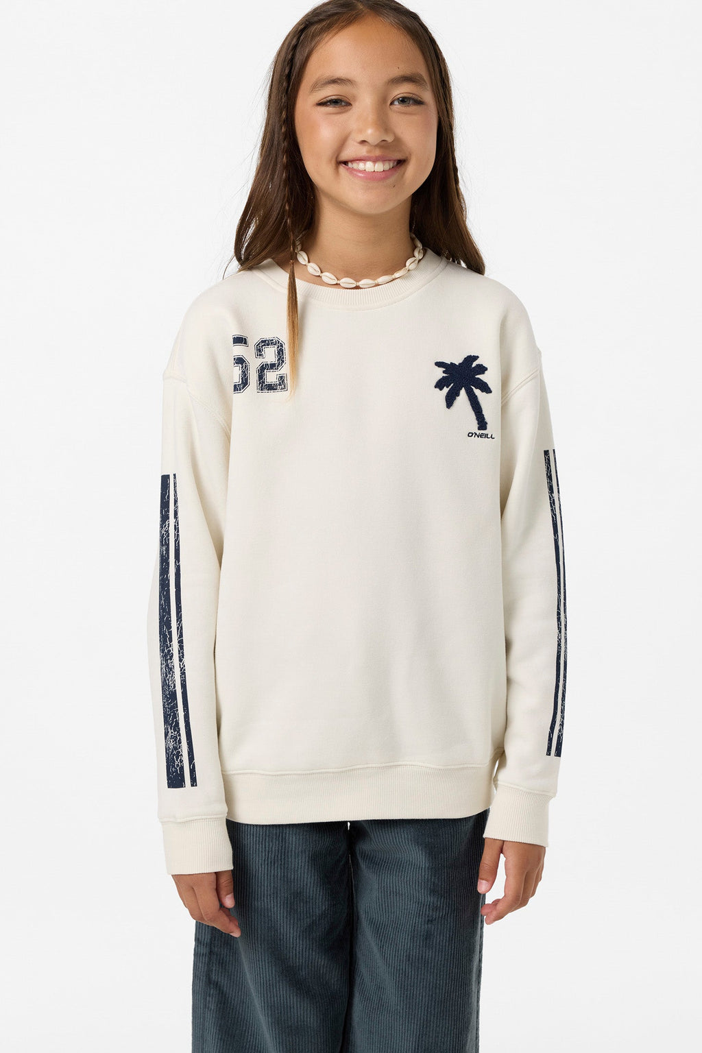 Girl's Team Oversized Crew Neck Fleece