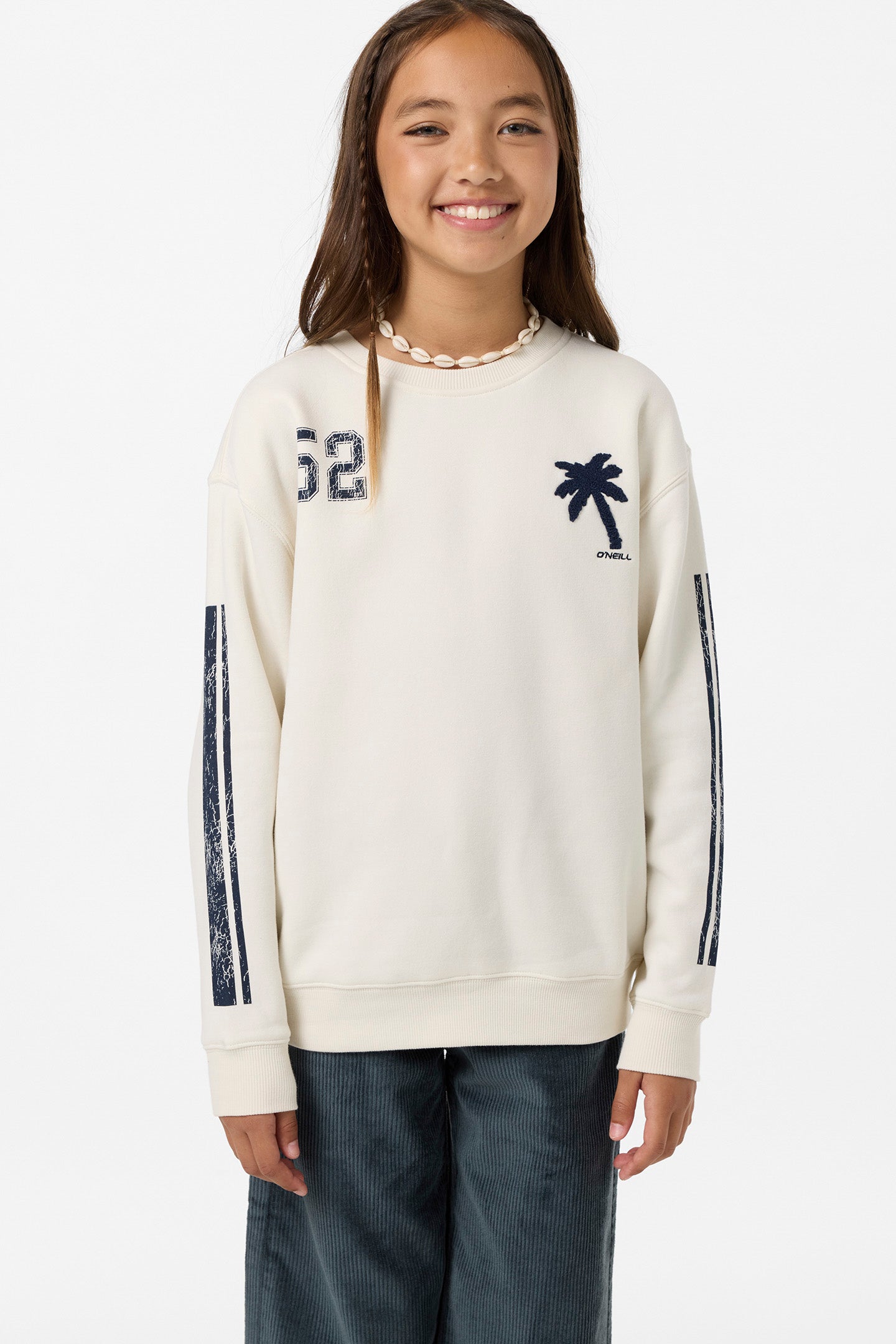 Girl's Team Oversized Crew Neck Fleece