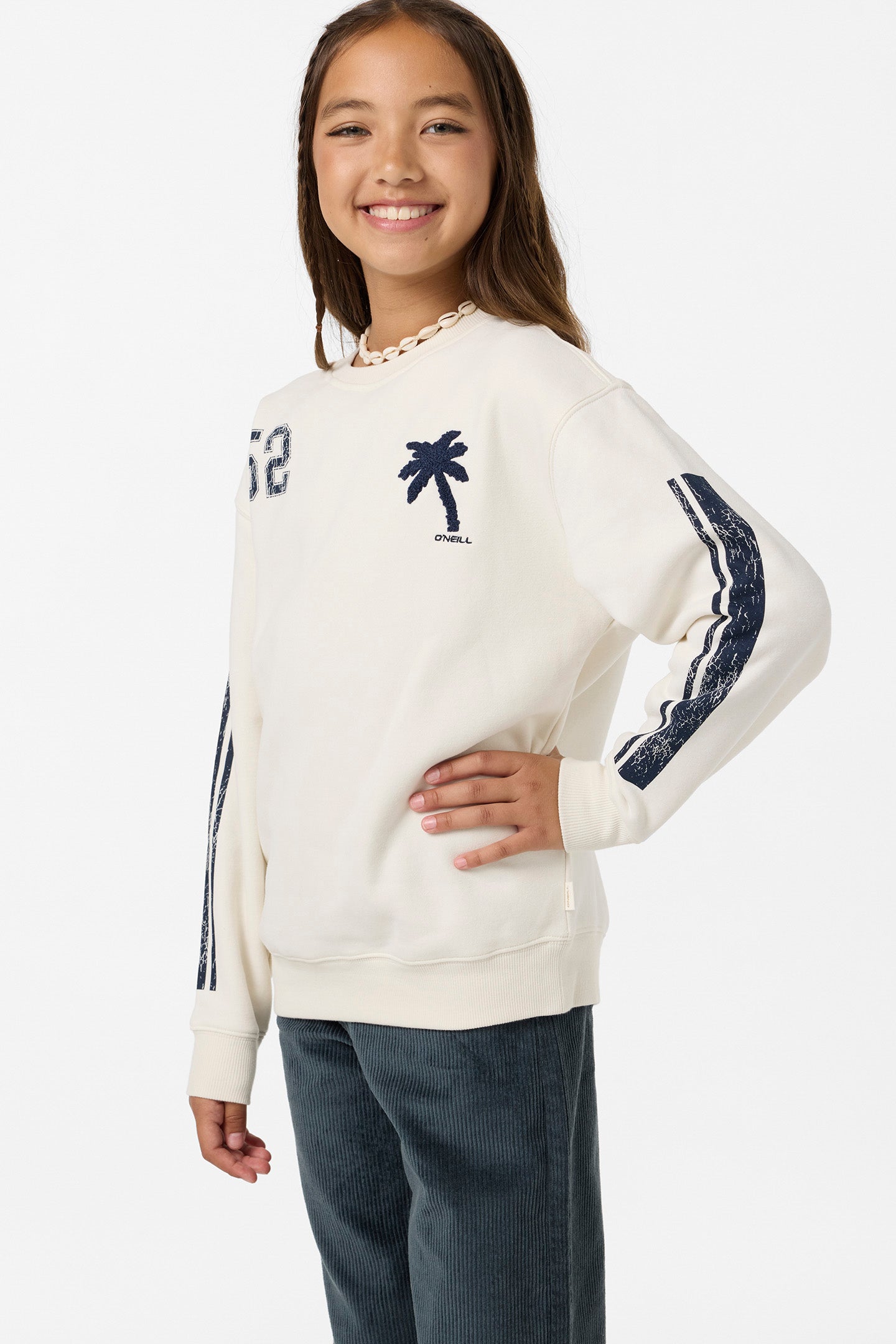 Girl's Team Oversized Crew Neck Fleece