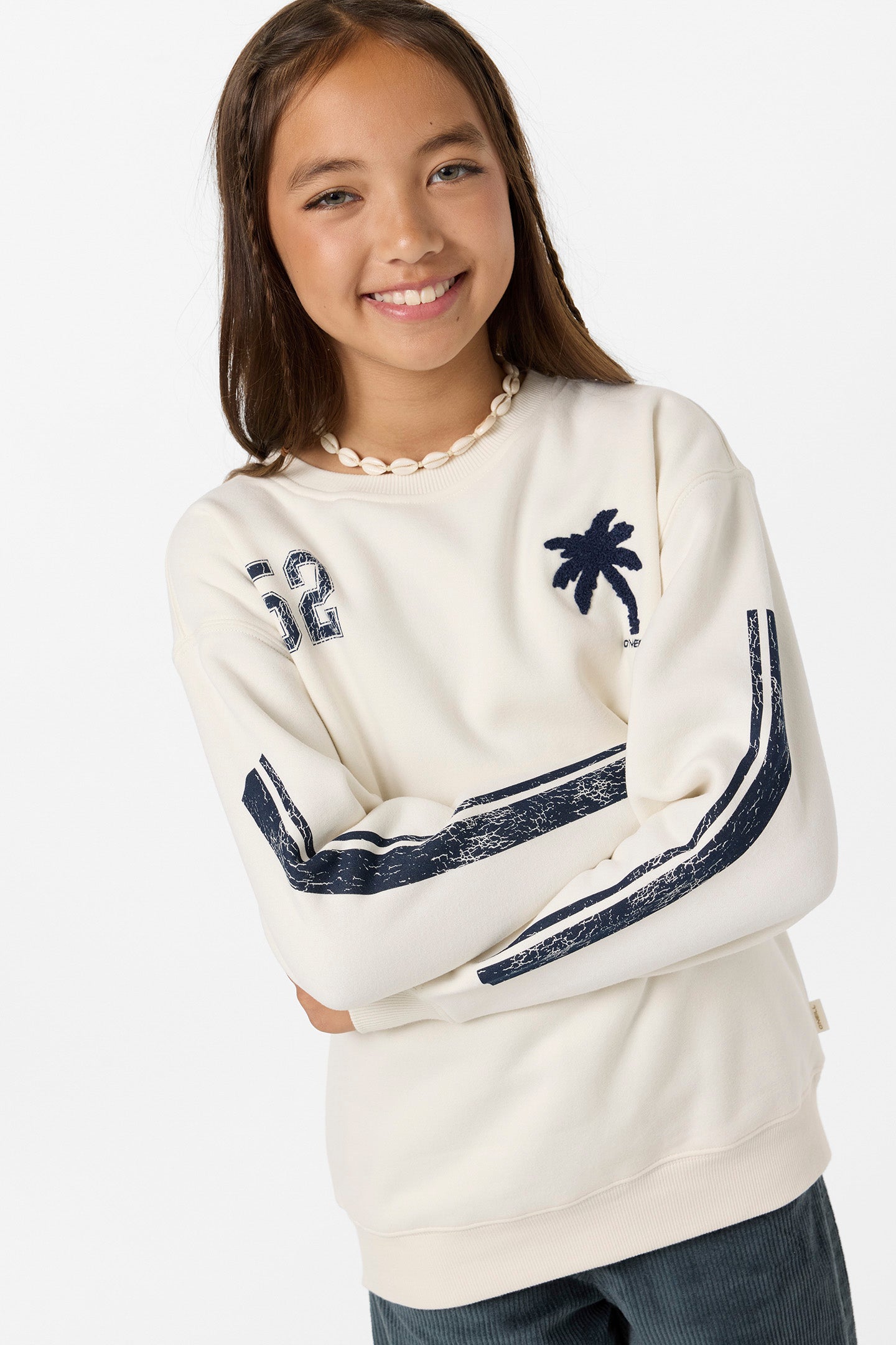 Girl's Team Oversized Crew Neck Fleece