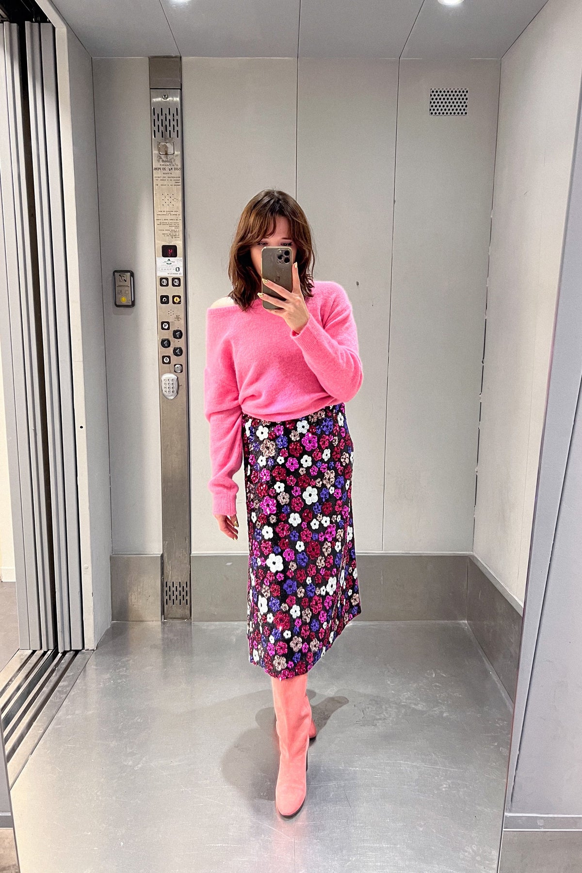 JUPE NANA SEQUINS DAISY