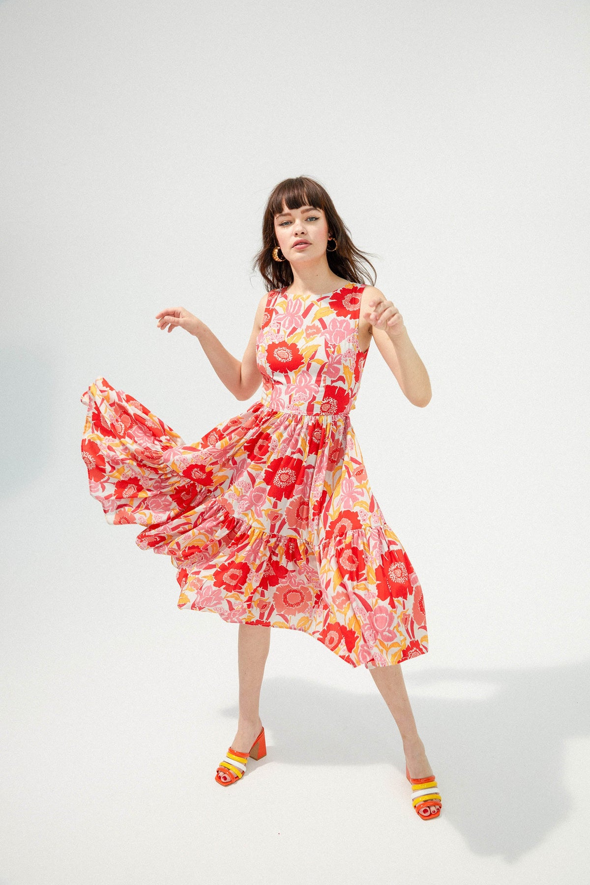 ROBE CHIARA IRIS COQUELICOT