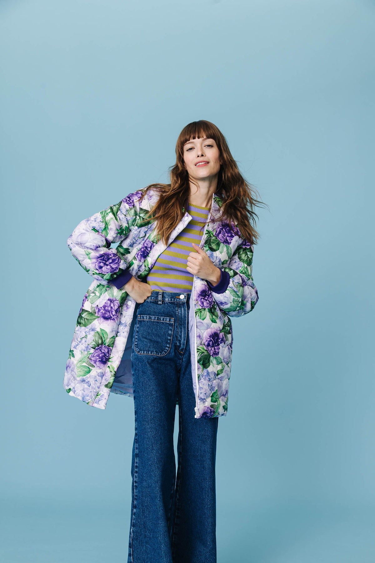 MANTEAU NINE FLEURS 90'S