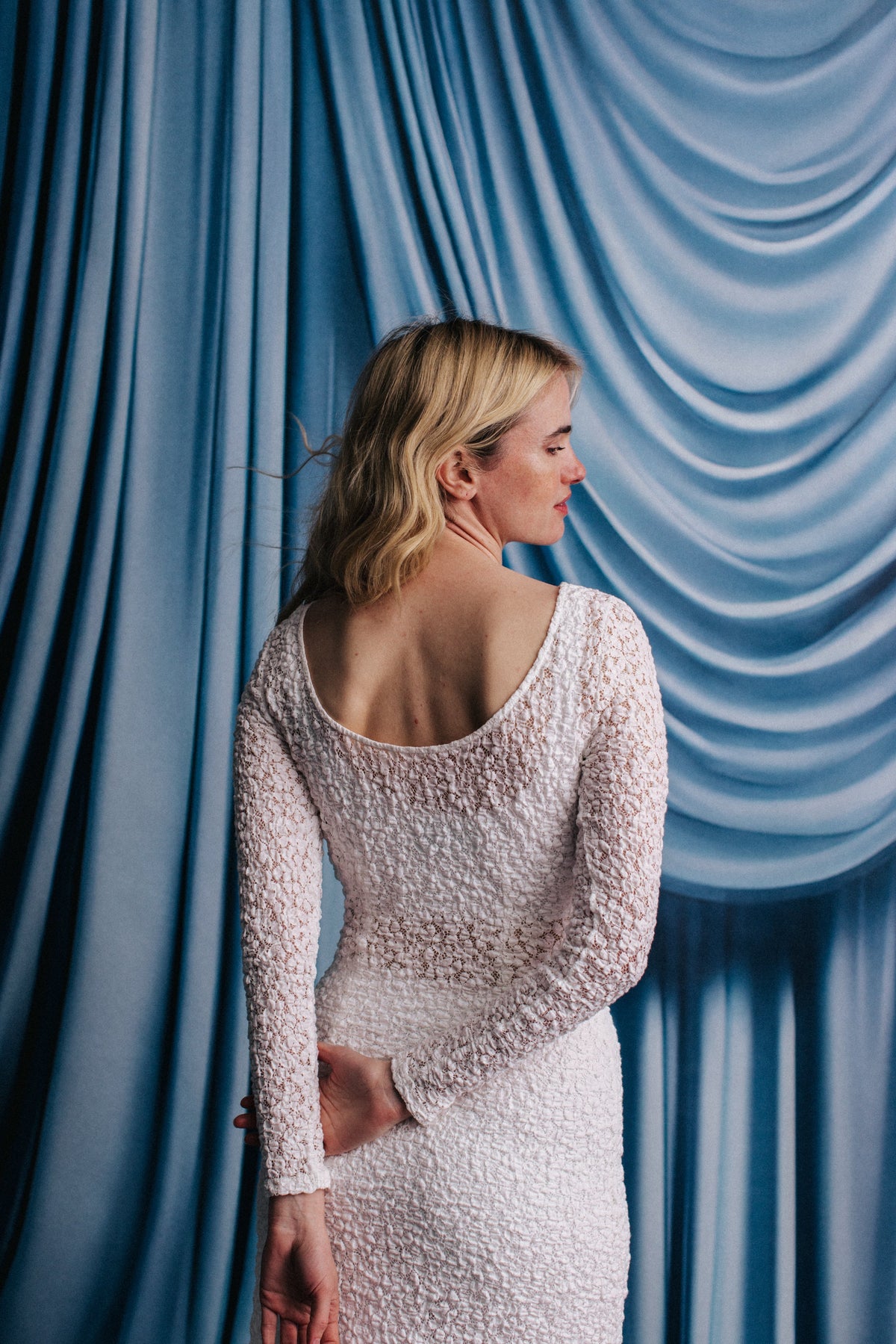 ROBE MADISON CROCHET BLANC