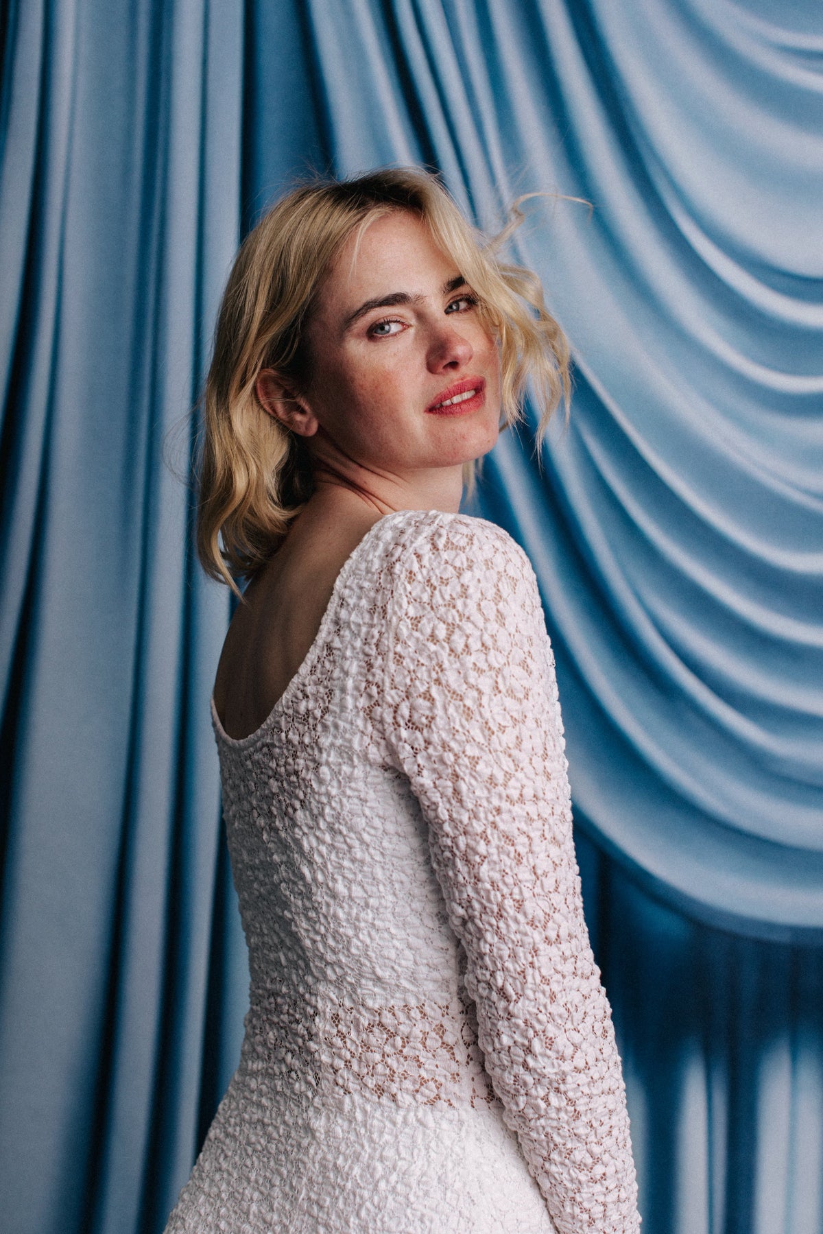 ROBE MADISON CROCHET BLANC
