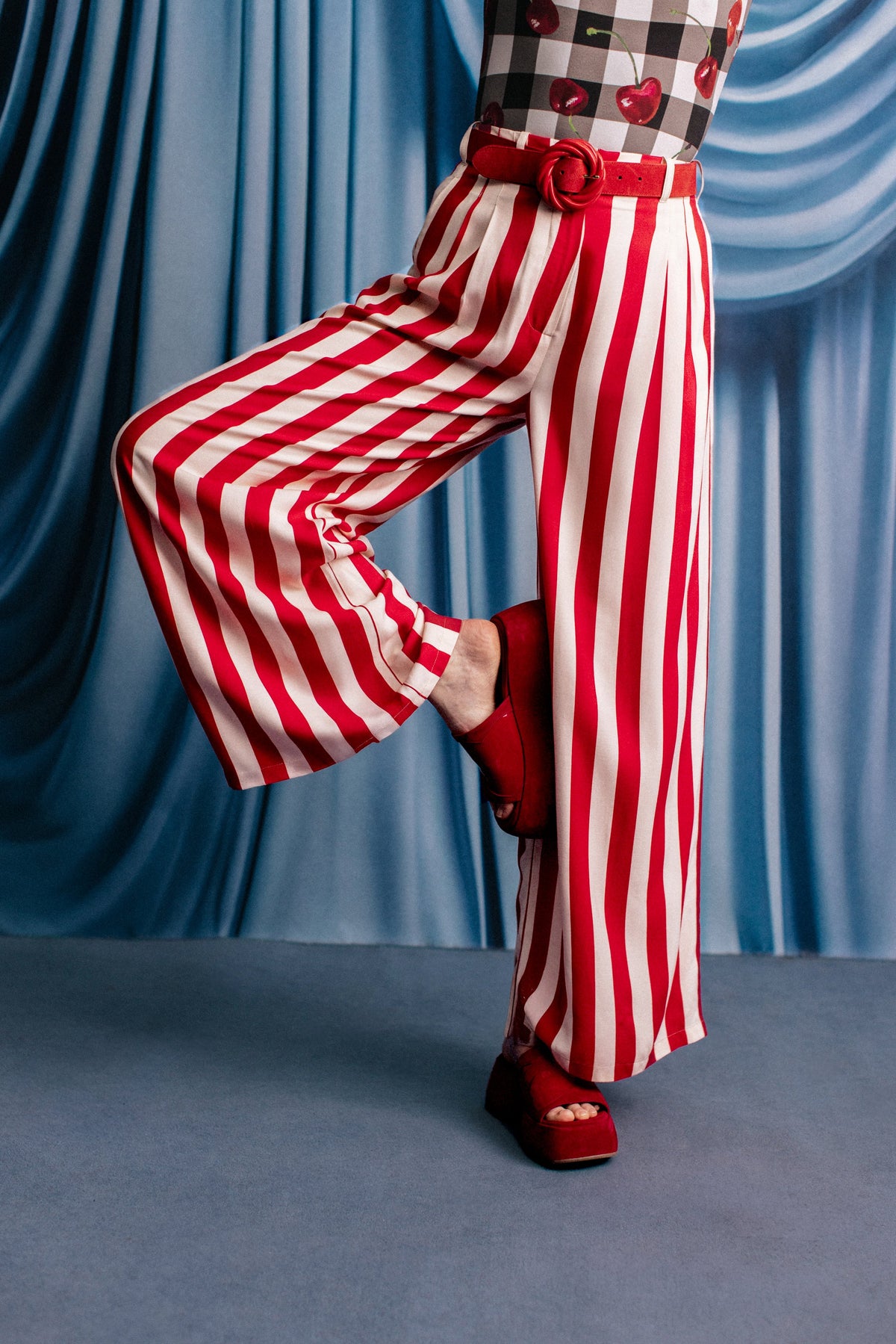 PANTALON HARYA RED STRIPES