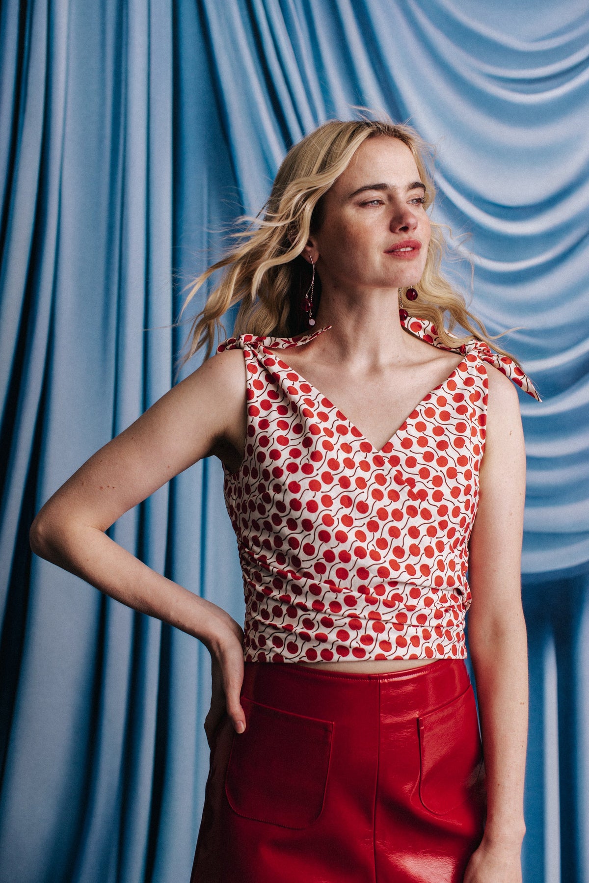 TOP VANILLE GEO CHERRY