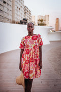 ROBE FRIDA IRIS COQUELICOT