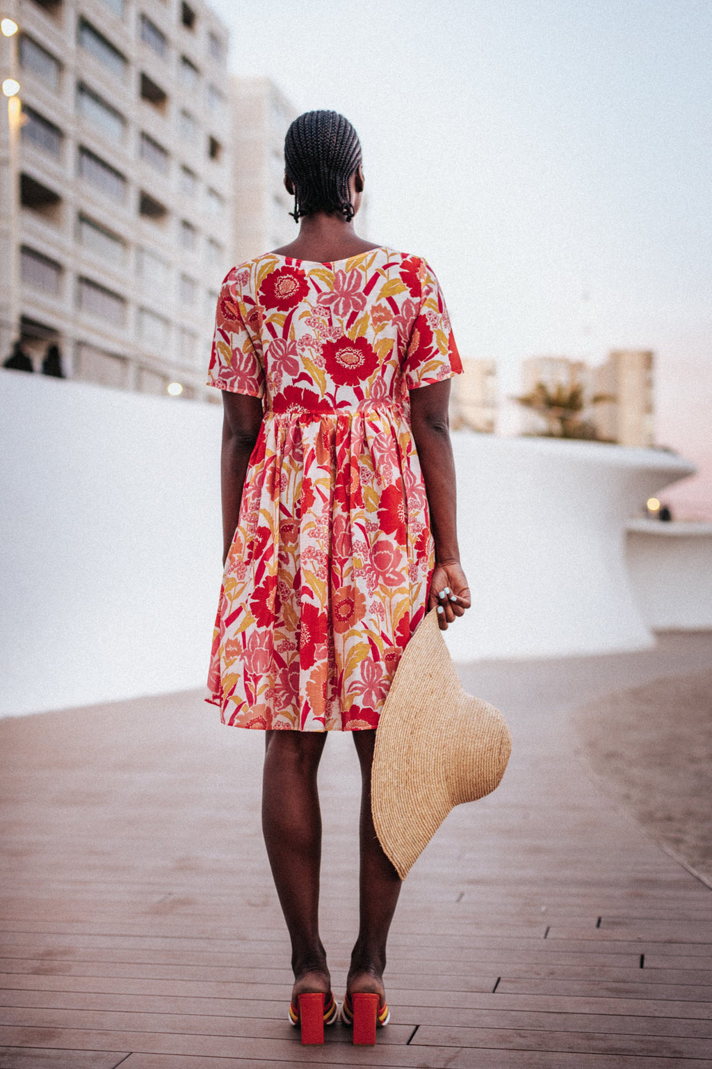 ROBE FRIDA IRIS COQUELICOT