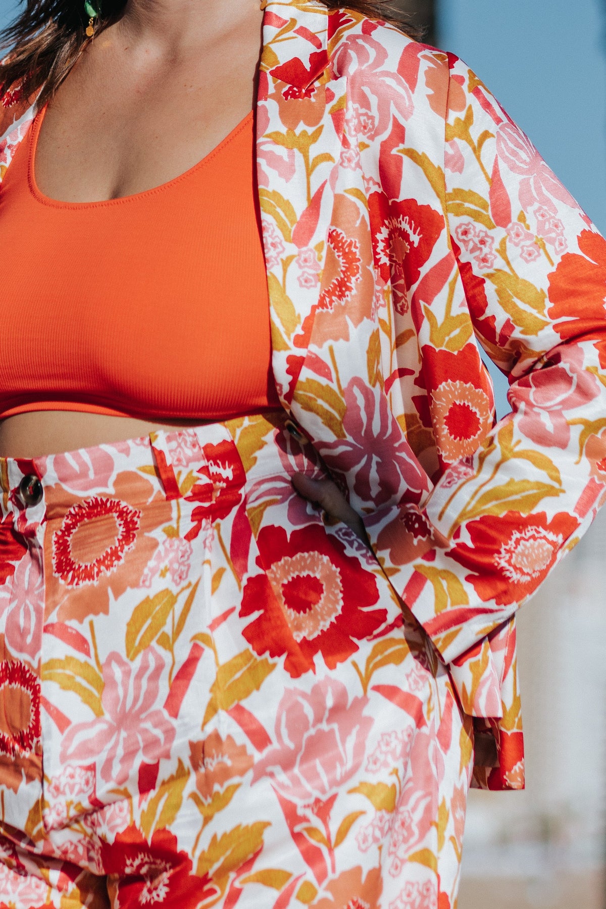 VESTE SOKO IRIS COQUELICOT