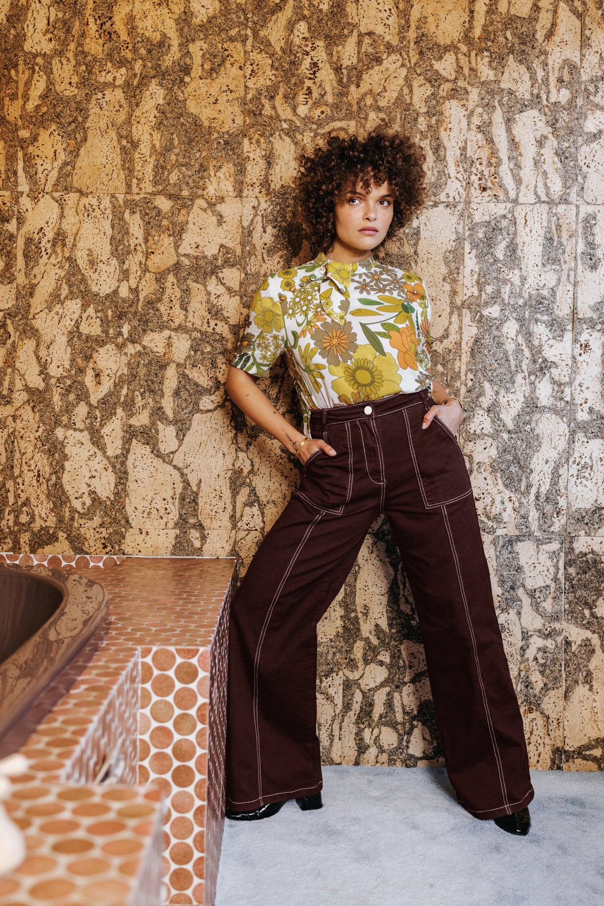 PANTALON DYLAN MARRON