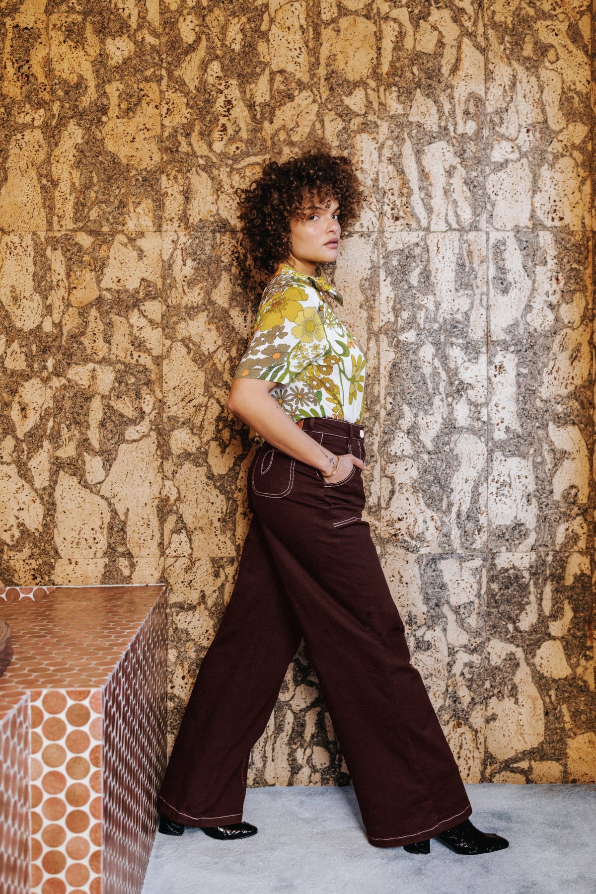 PANTALON DYLAN MARRON