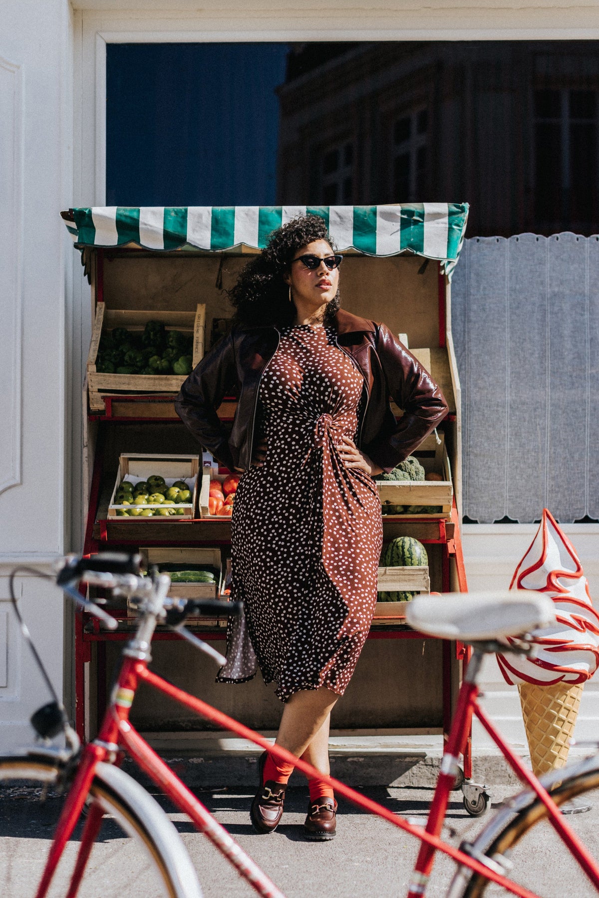 ROBE ANNIE POLKA CHOCOLAT