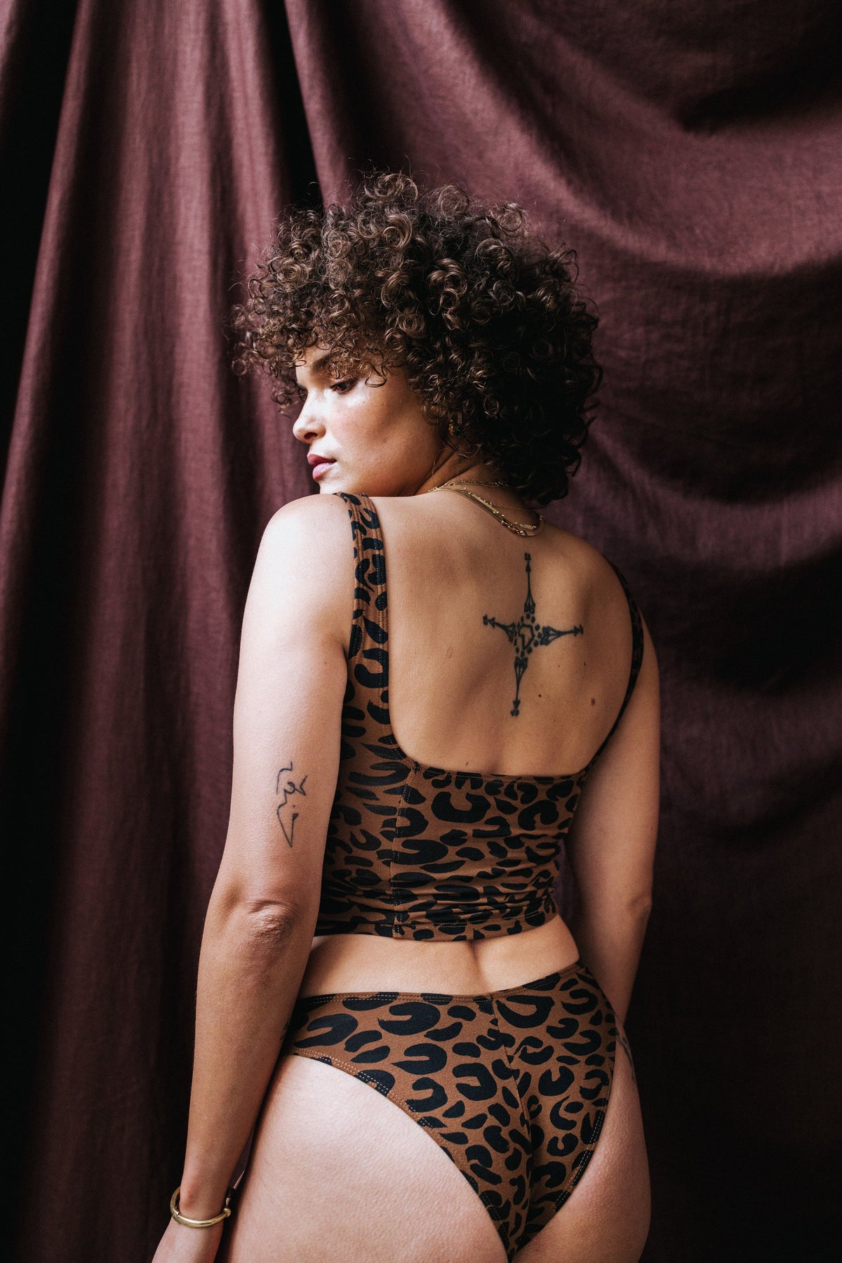 LOT DE DEUX CULOTTES ALMA LEOPARD & UNI
