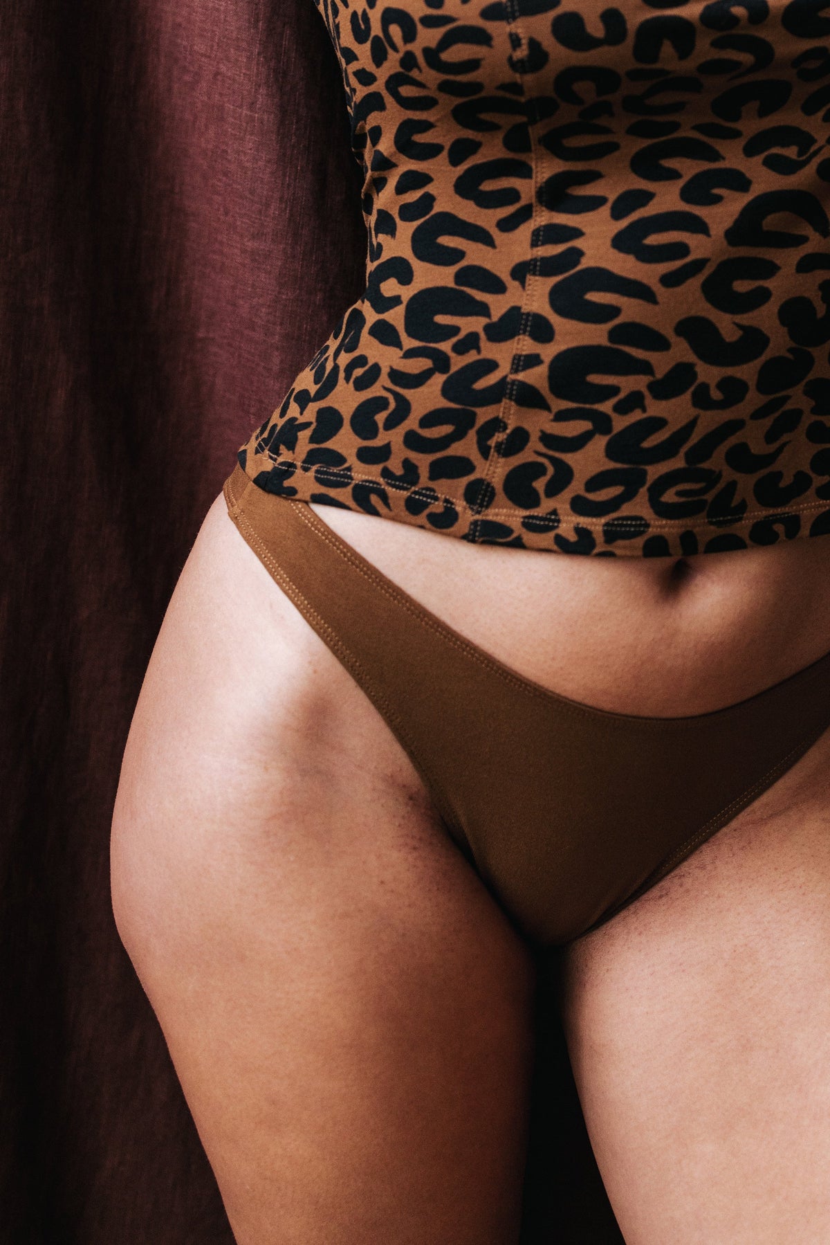 LOT DE DEUX CULOTTES ALMA LEOPARD & UNI