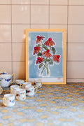 AFFICHE A3 BOUQUET BLUE