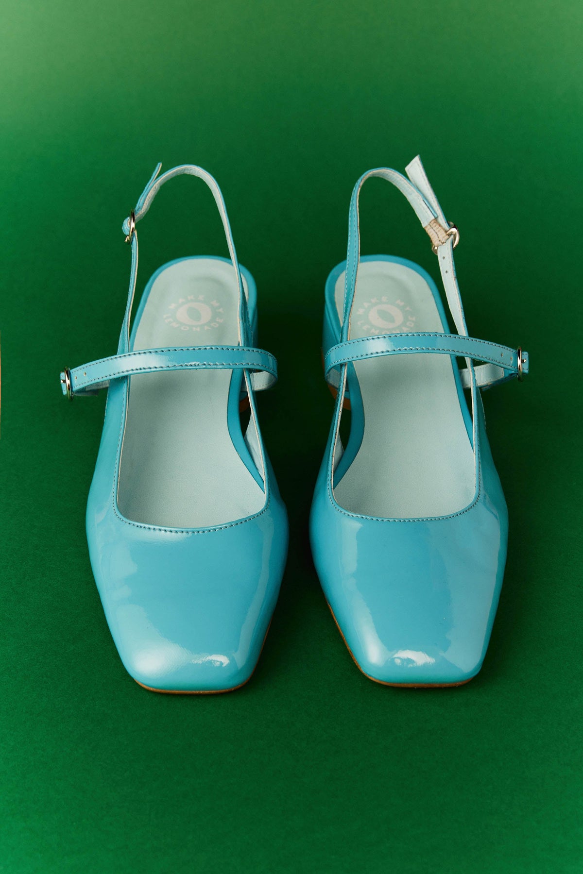 SANDALES POLLY VERNIS CIEL