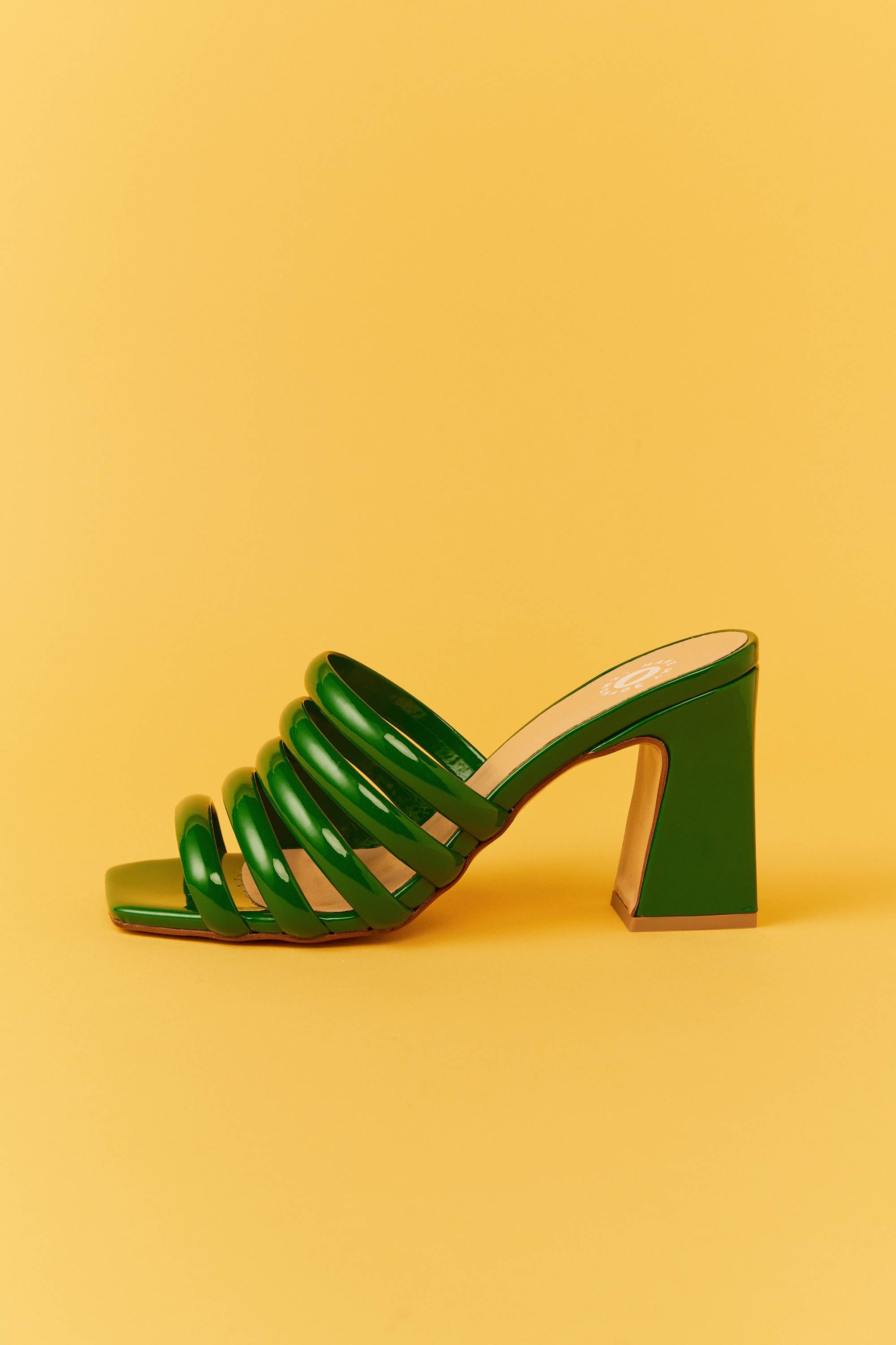 SANDALES GALLIA VERNIS SUPER GREEN