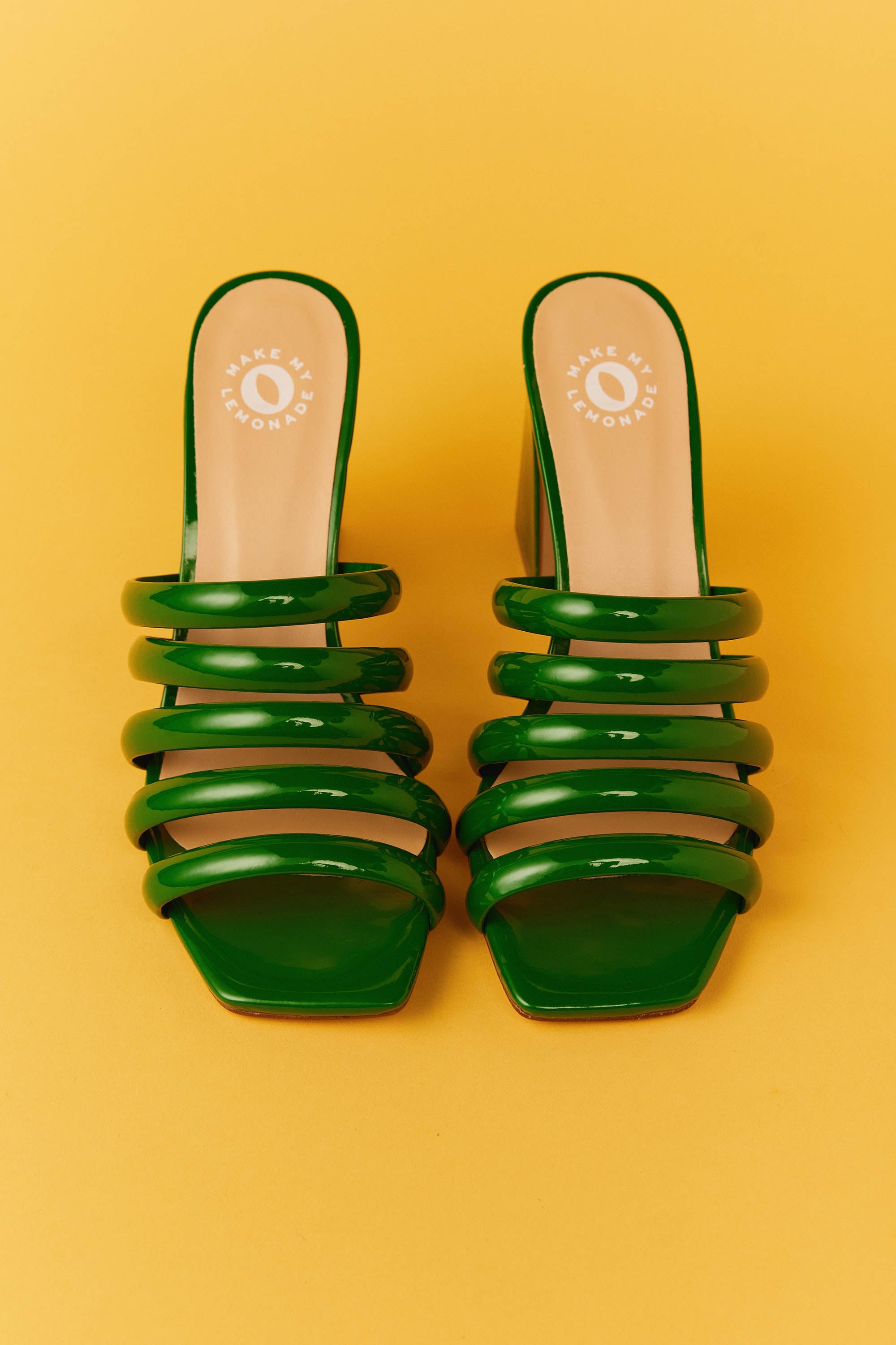 SANDALES GALLIA VERNIS SUPER GREEN