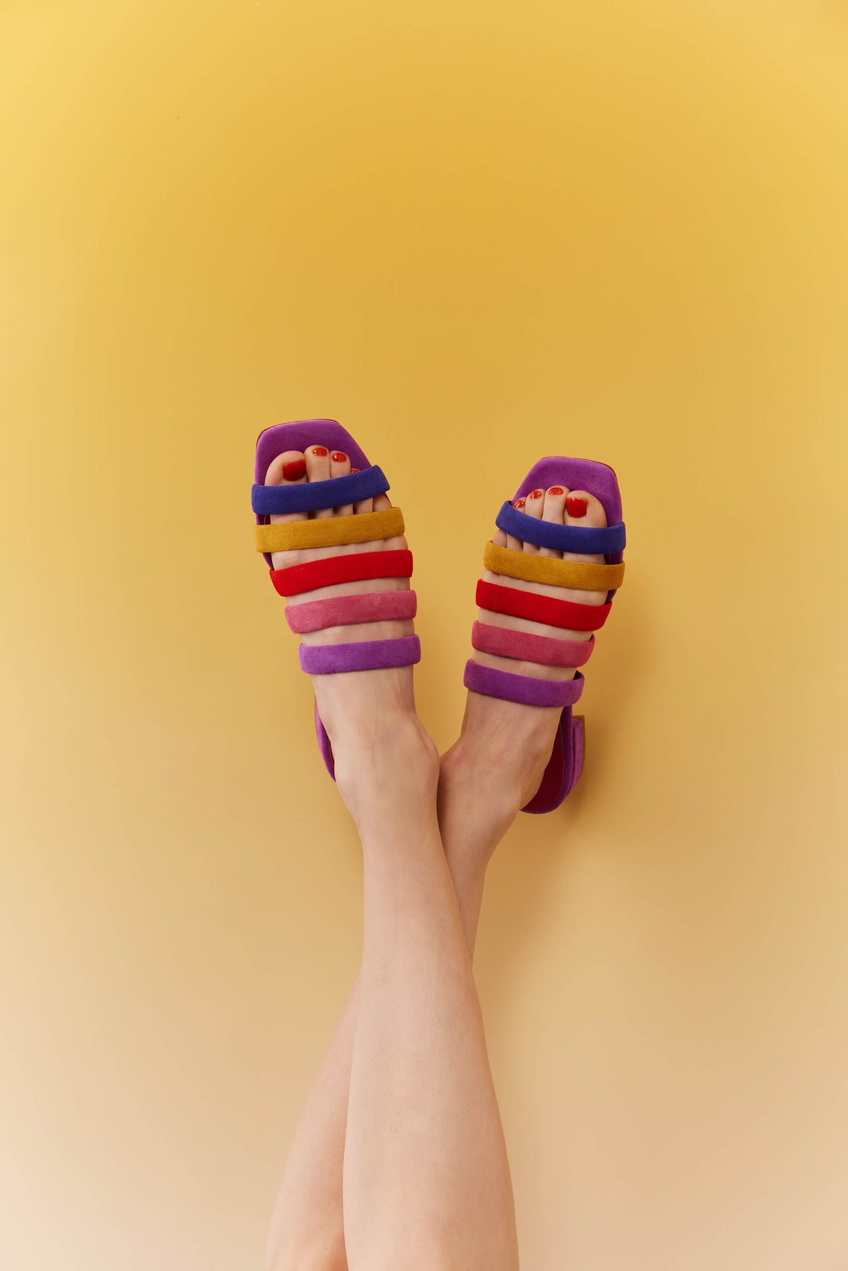 MULES LILA RAINBOW