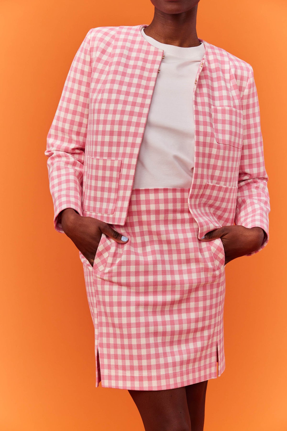 VESTE MARIA VICHY ROSE
