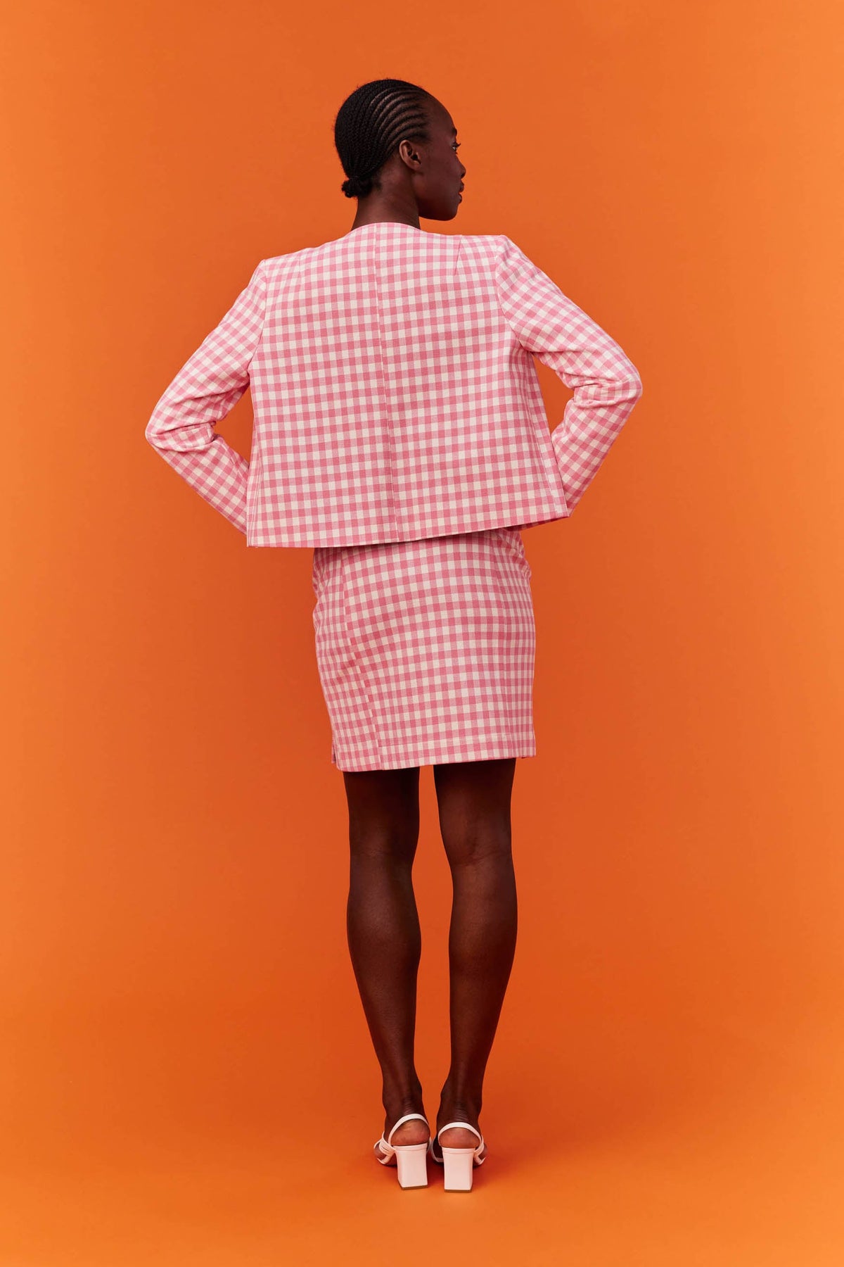 VESTE MARIA VICHY ROSE