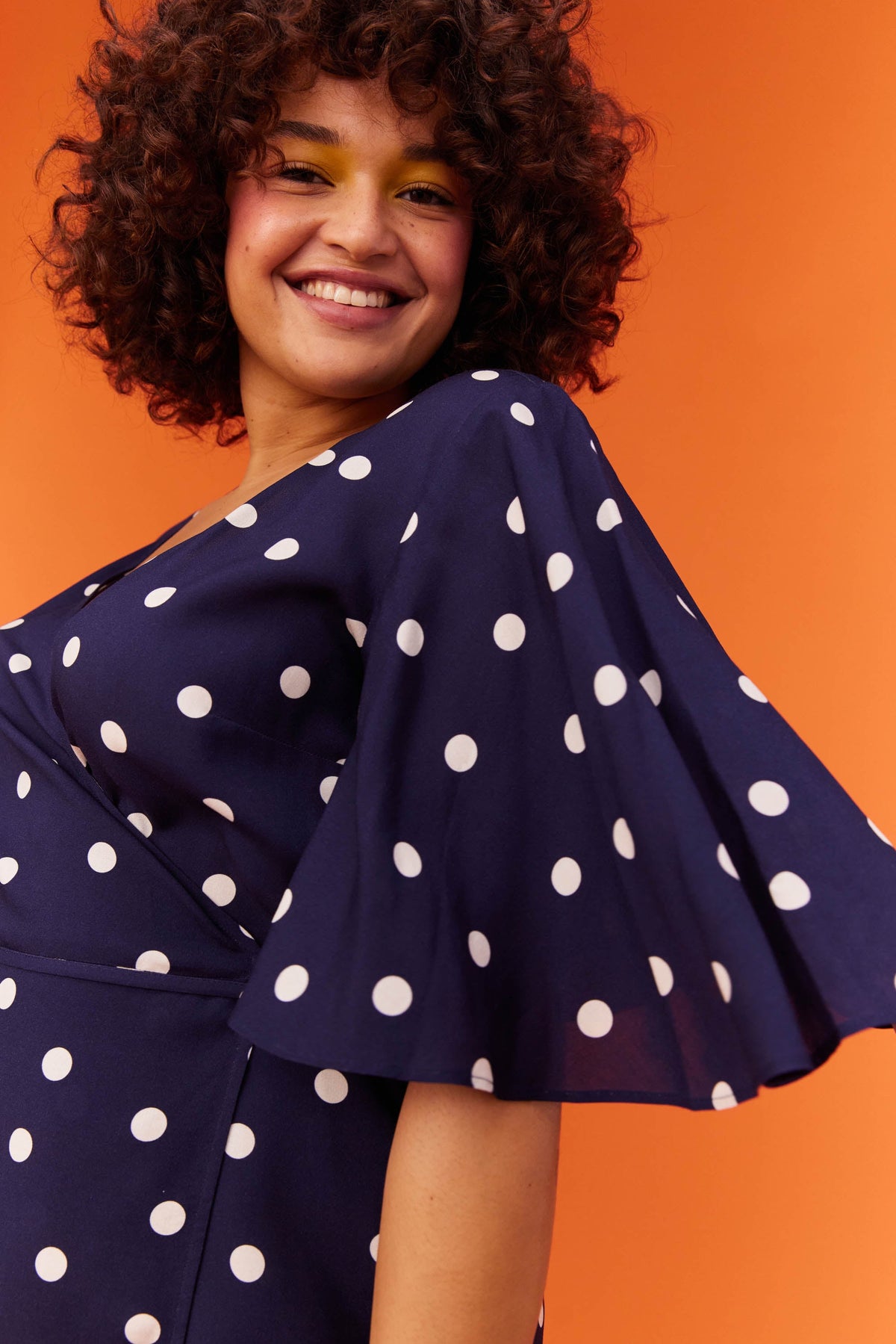 ROBE LOULOU POLKA NAVY