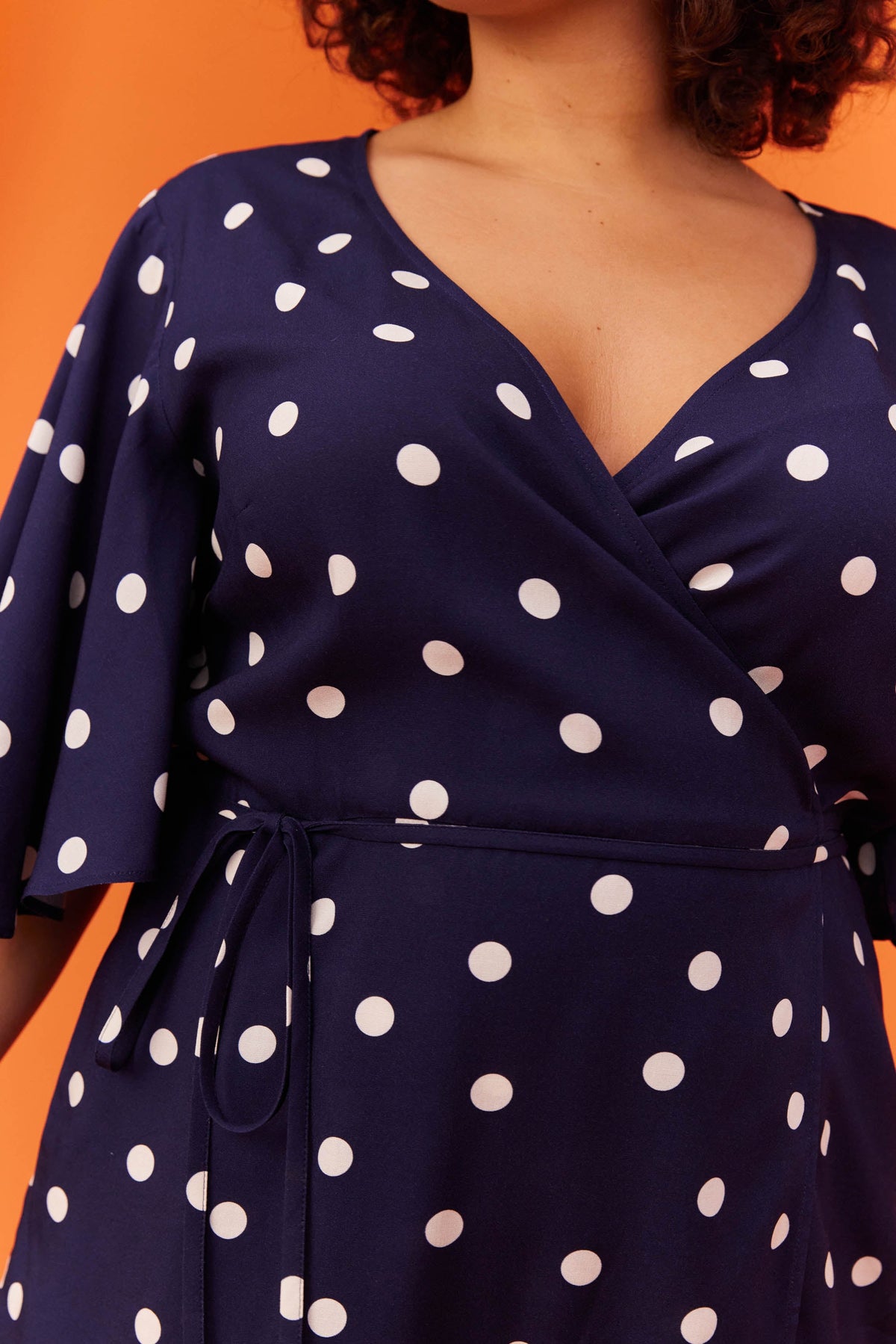 ROBE LOULOU POLKA NAVY