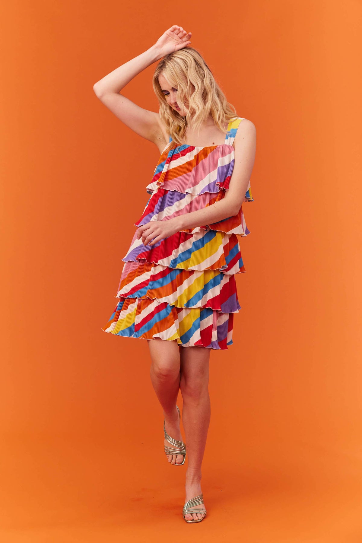 ROBE LISE RAYURES MULTI