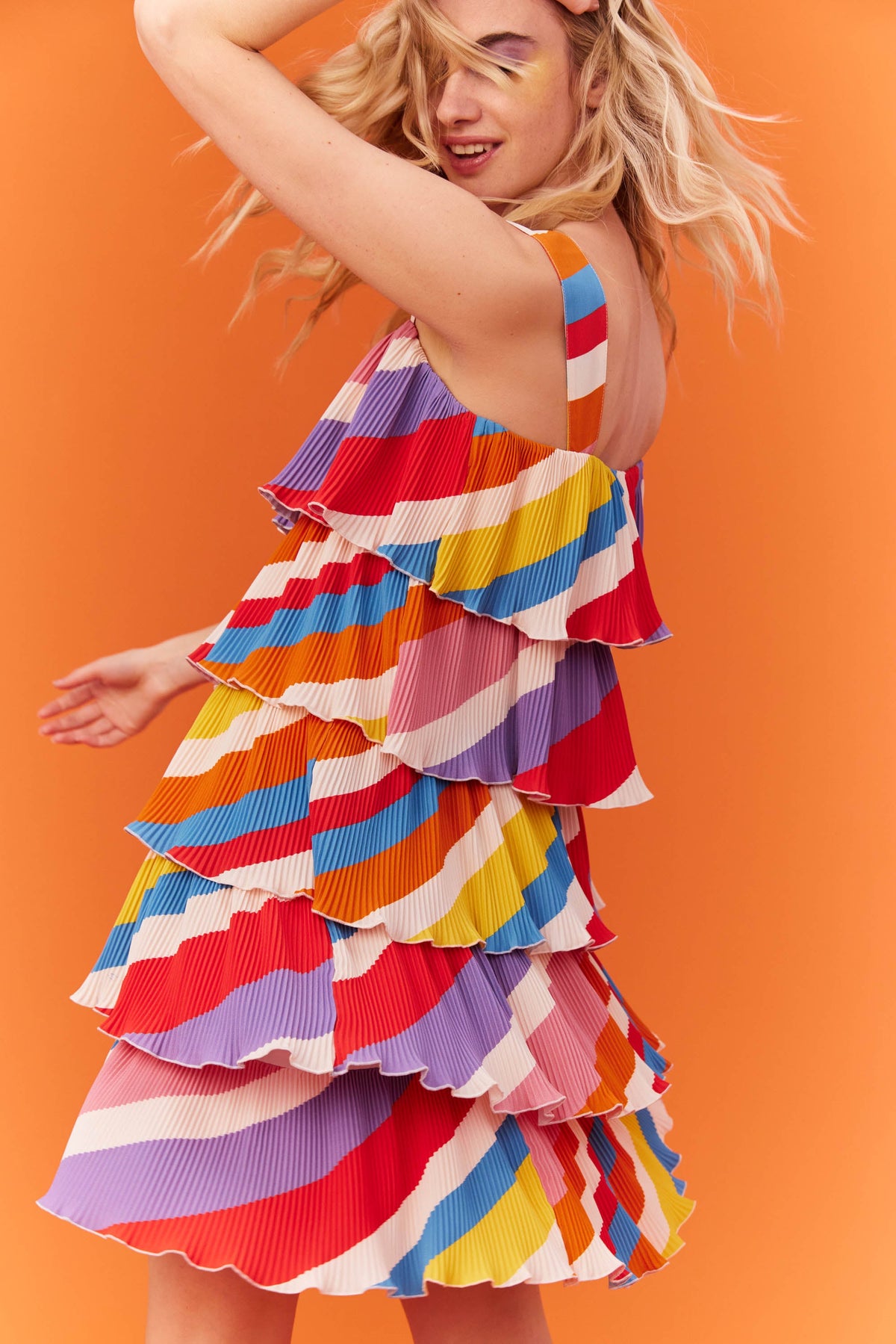 ROBE LISE RAYURES MULTI