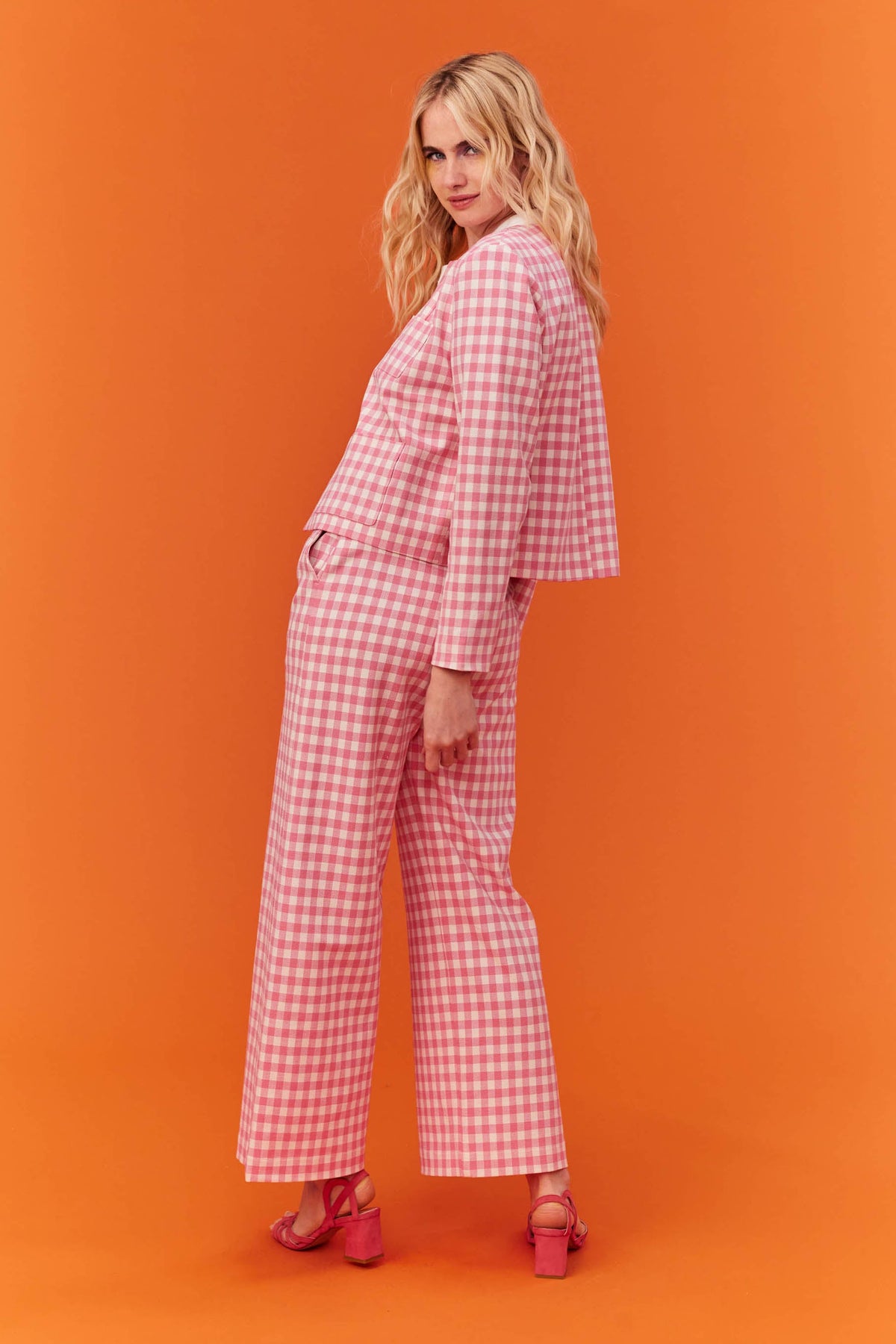 VESTE MARIA VICHY ROSE