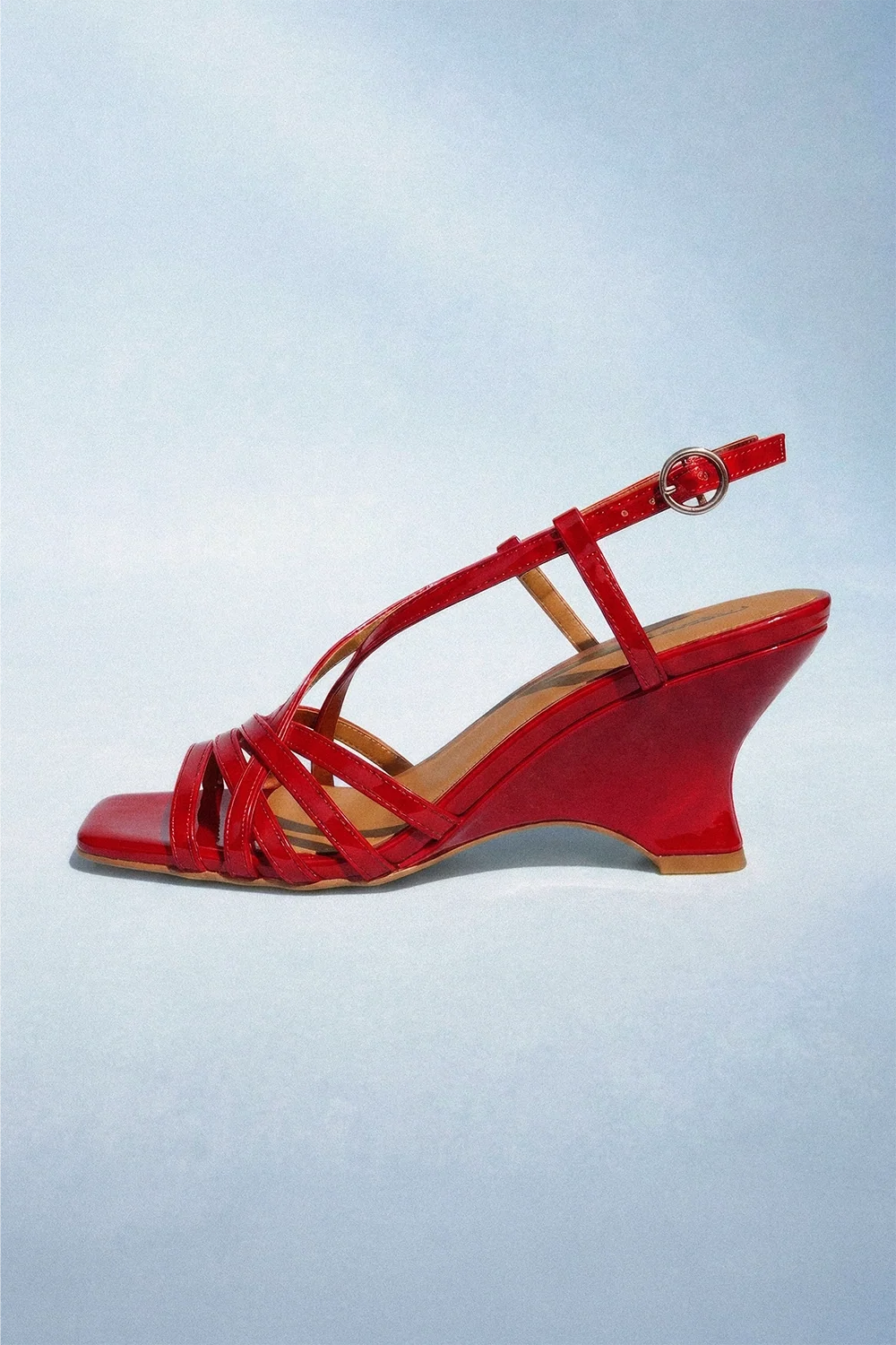 SANDALES PATTIE VINYLE ROUGE