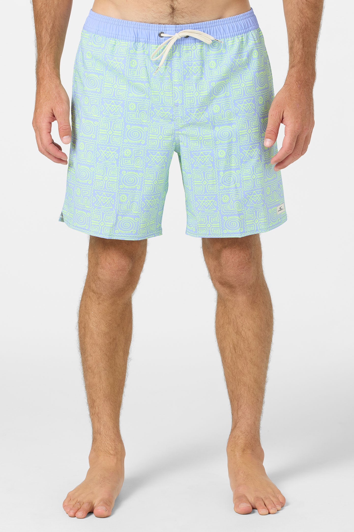 Hermosa Elastic Waist Lined 17" Swim Trunks