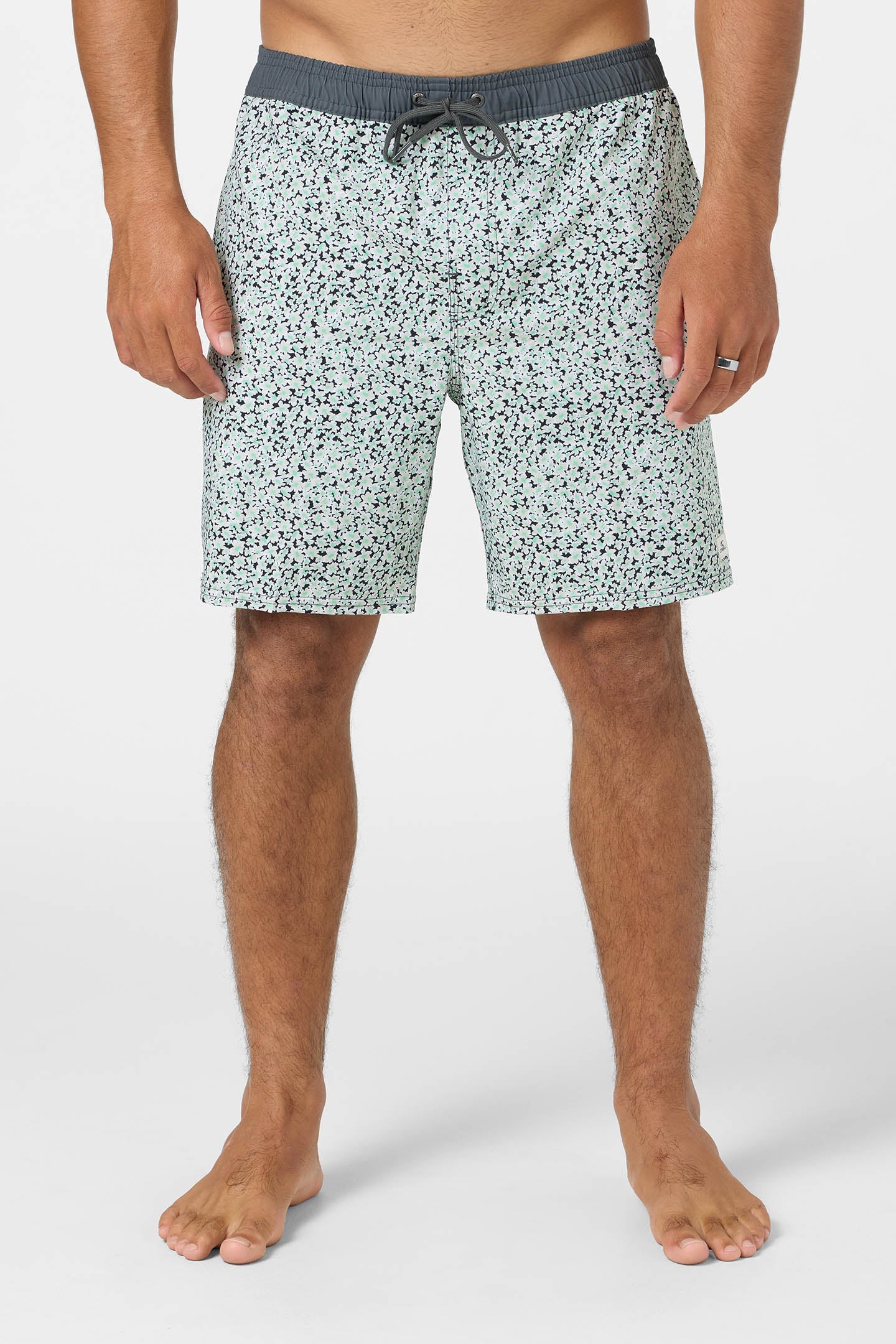 Hermosa Elastic Waist Lined 17" Swim Trunks