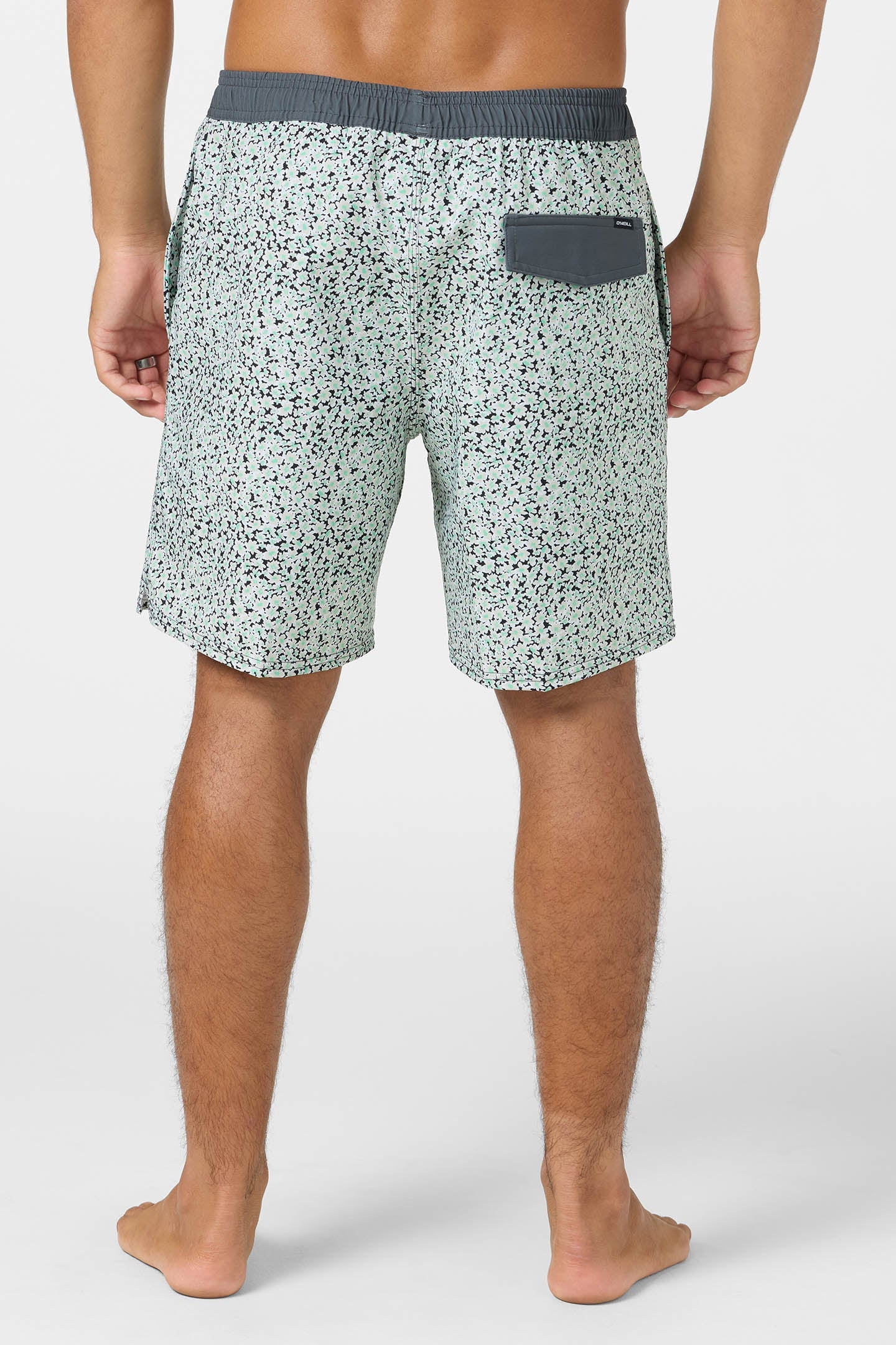 Hermosa Elastic Waist Lined 17" Swim Trunks