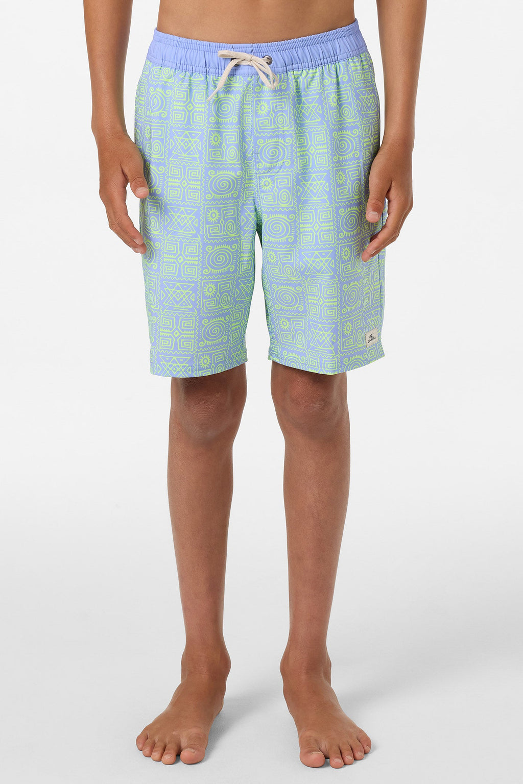 Boy's Hermosa Elastic Waist Lined 16" Swim Trunks