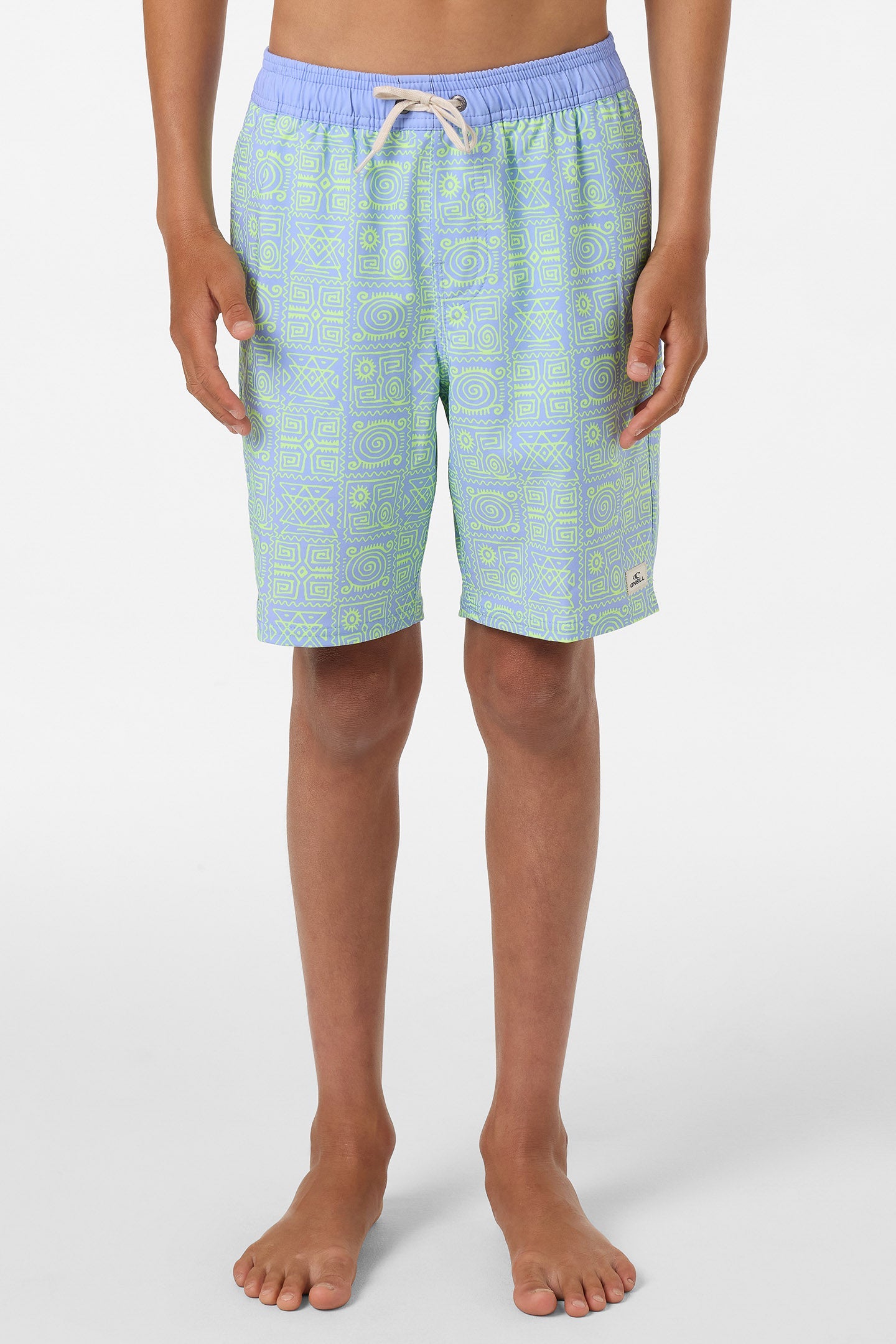 Boy's Hermosa Elastic Waist Lined 16" Swim Trunks