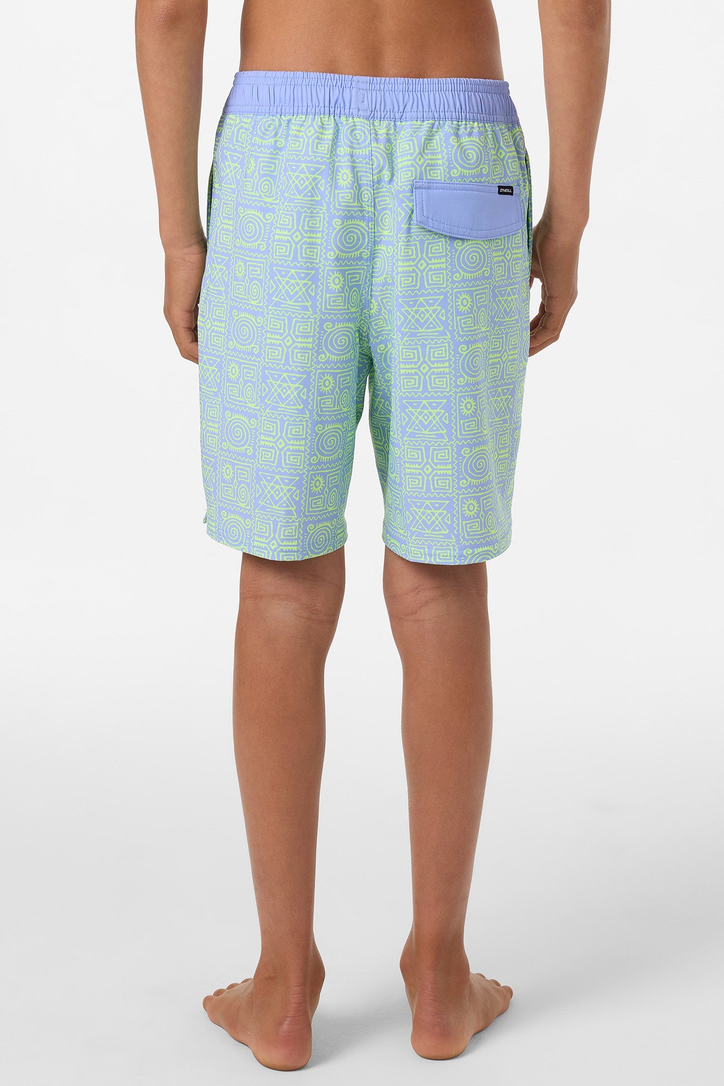 Boy's Hermosa Elastic Waist Lined 16" Swim Trunks